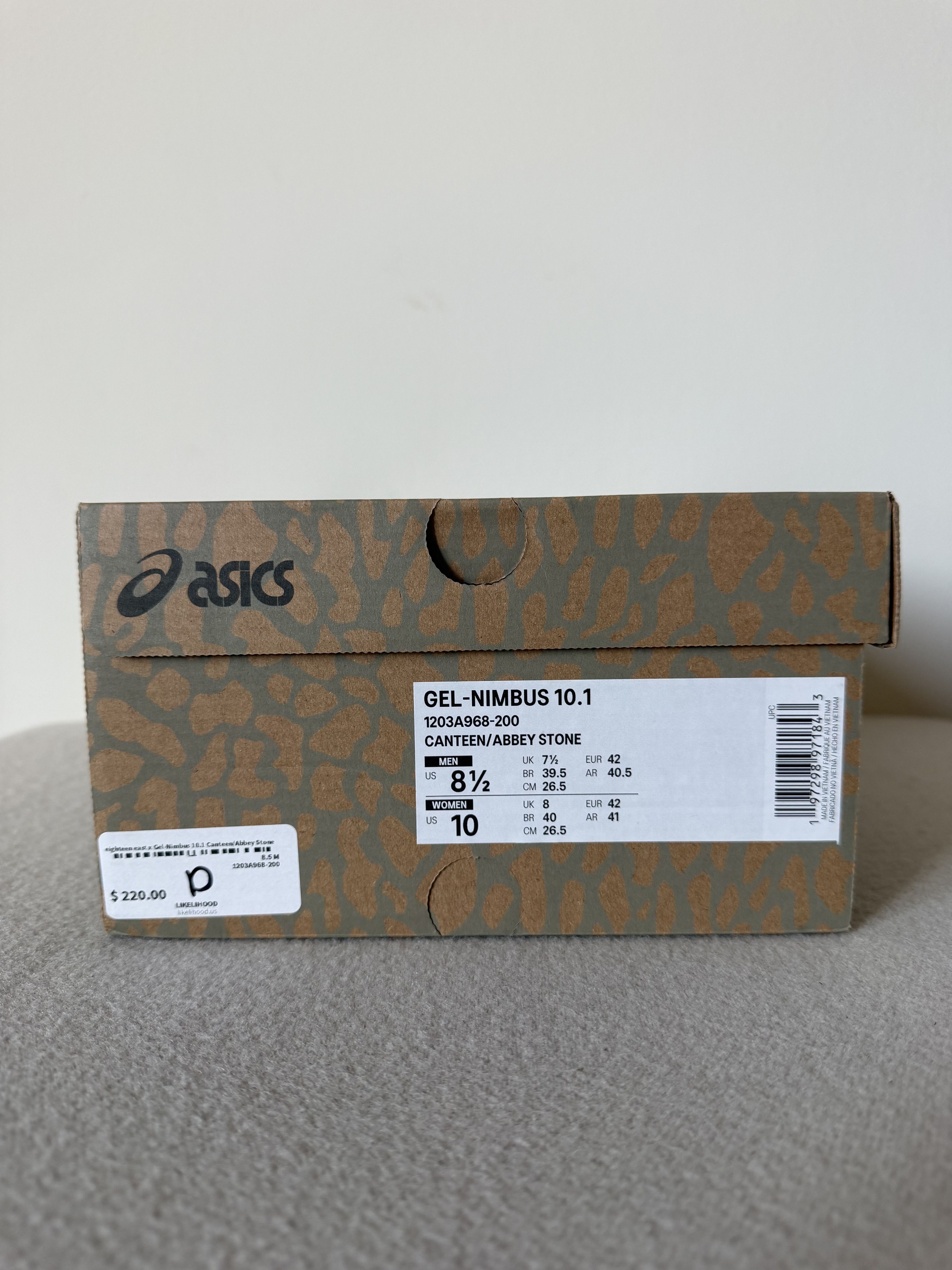 18 East 18 East Asics Gel Nimbus 10.1 in Canteen Gray Size US 8.5 / EU 41-42 - 7 Thumbnail