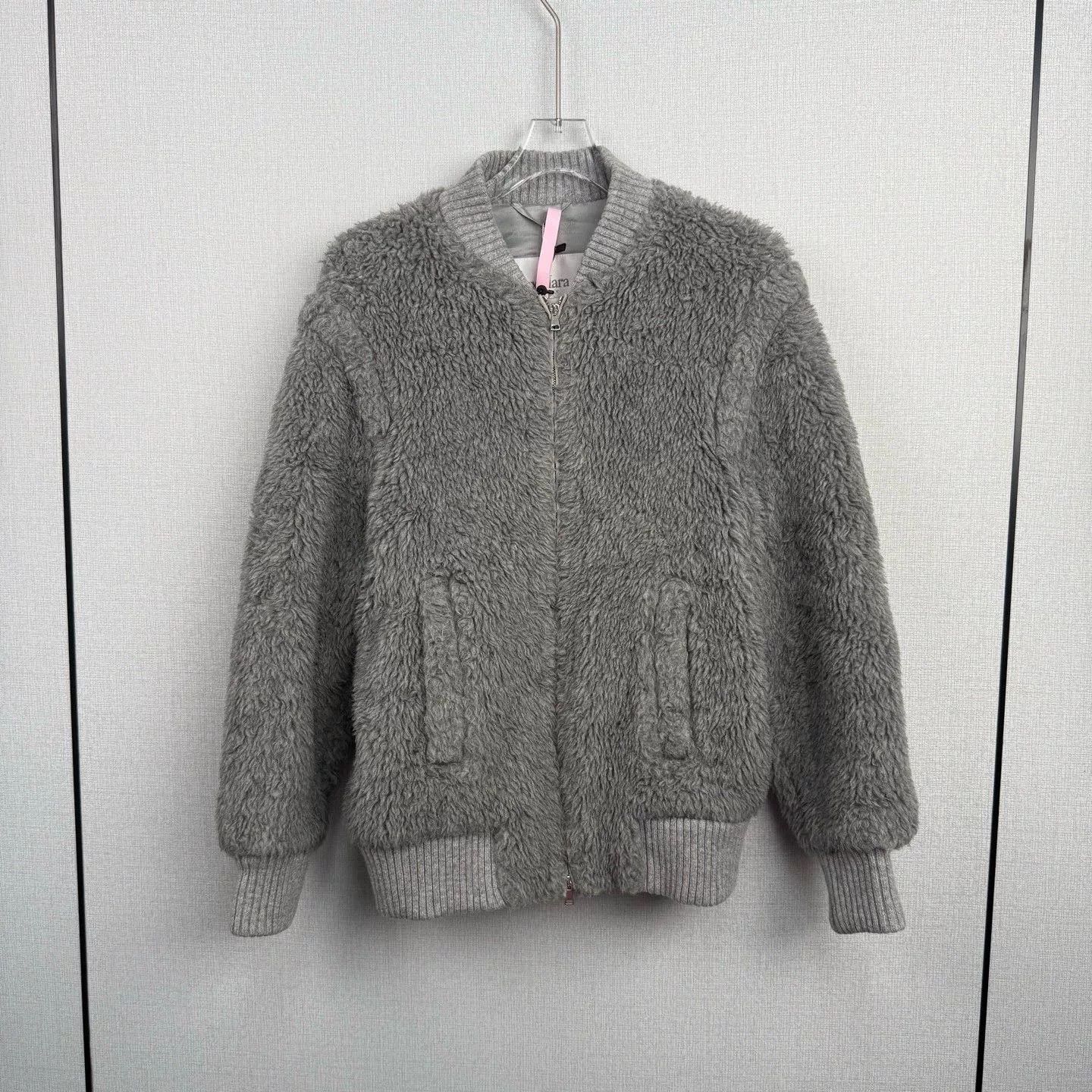 Max Mara maxmara gray teddy pilot jacket Size US XS / EU 42 / 0 - 1 Thumbnail