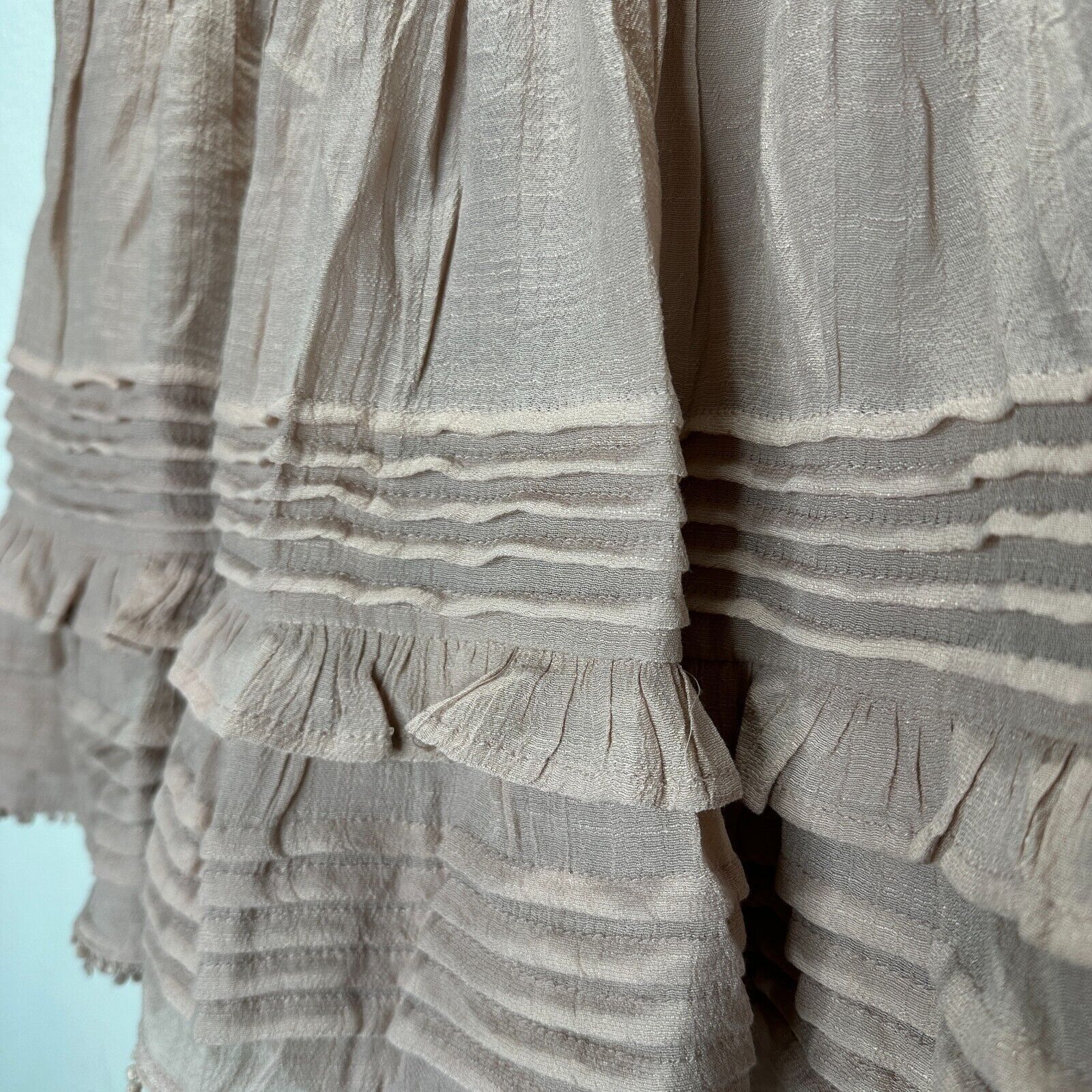 Other NWT Mustard Seed Poppy & Stella Dusty Rose Ruffle Mini Med Size 30" / US 8 / IT 44 - 7 Thumbnail