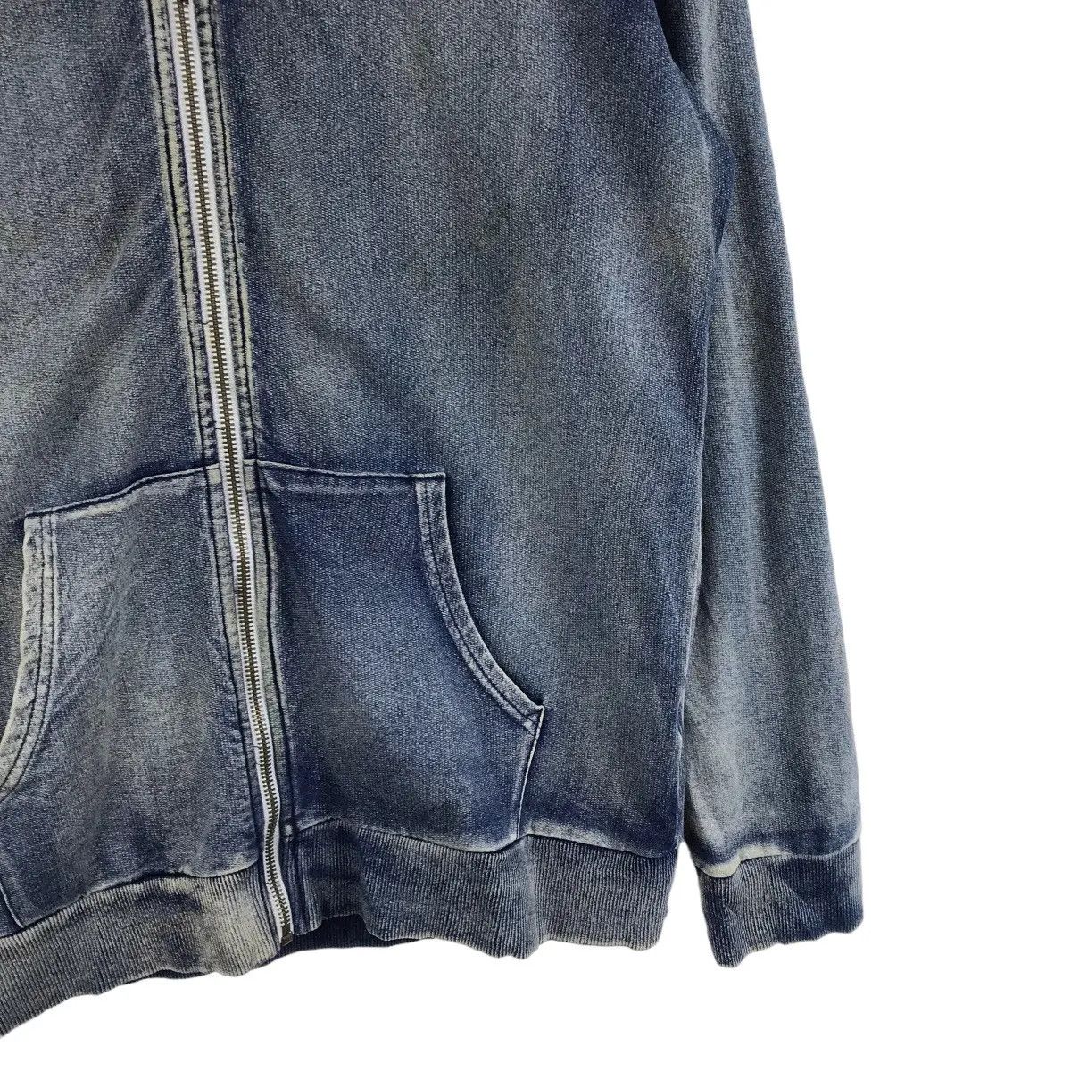Vintage Vintage COOK JEANS JAPAN Pure Indigo Natural Distress Jacket Size US L / EU 52-54 / 3 - 6 Thumbnail