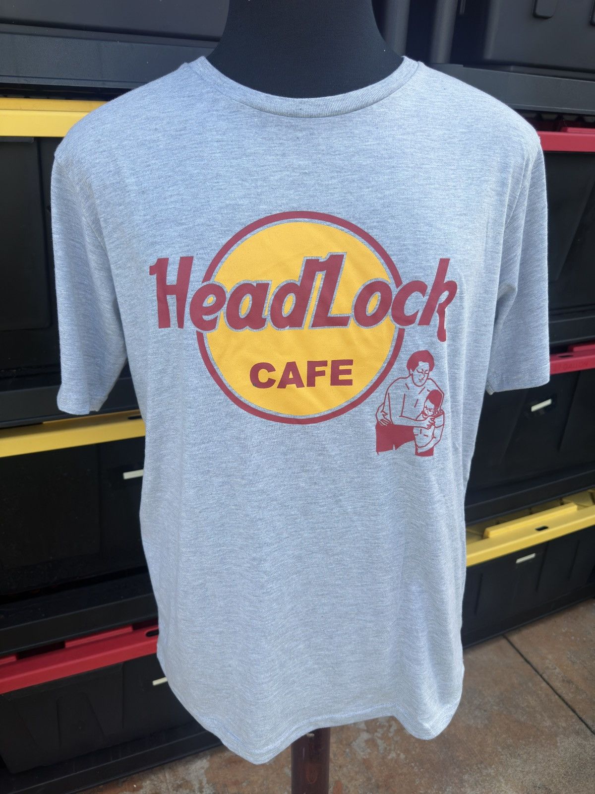 Other New Head Lock Cafe T-shirt White Men's L Size US L / EU 52-54 / 3 - 1 Thumbnail