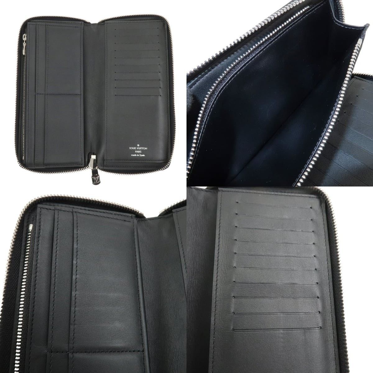 Louis Vuitton Louis Vuitton Tourillon Leather Vertical Zippy Wallet Black Size ONE SIZE - 4 Thumbnail