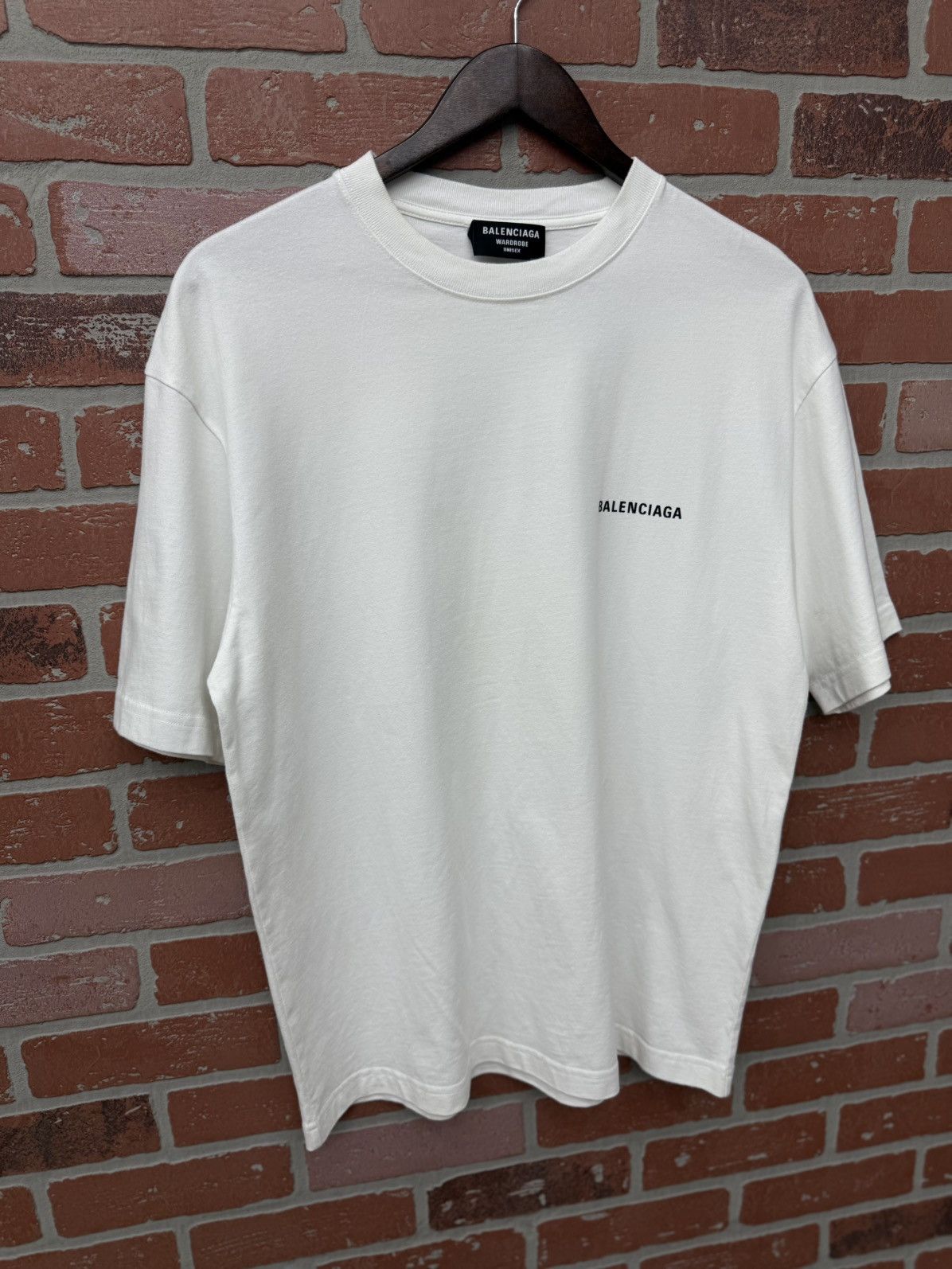 Balenciaga Balenciaga White Tee Shirt Back Logo $695 Retail Size XS Size US XS / EU 42 / 0 - 5 Thumbnail
