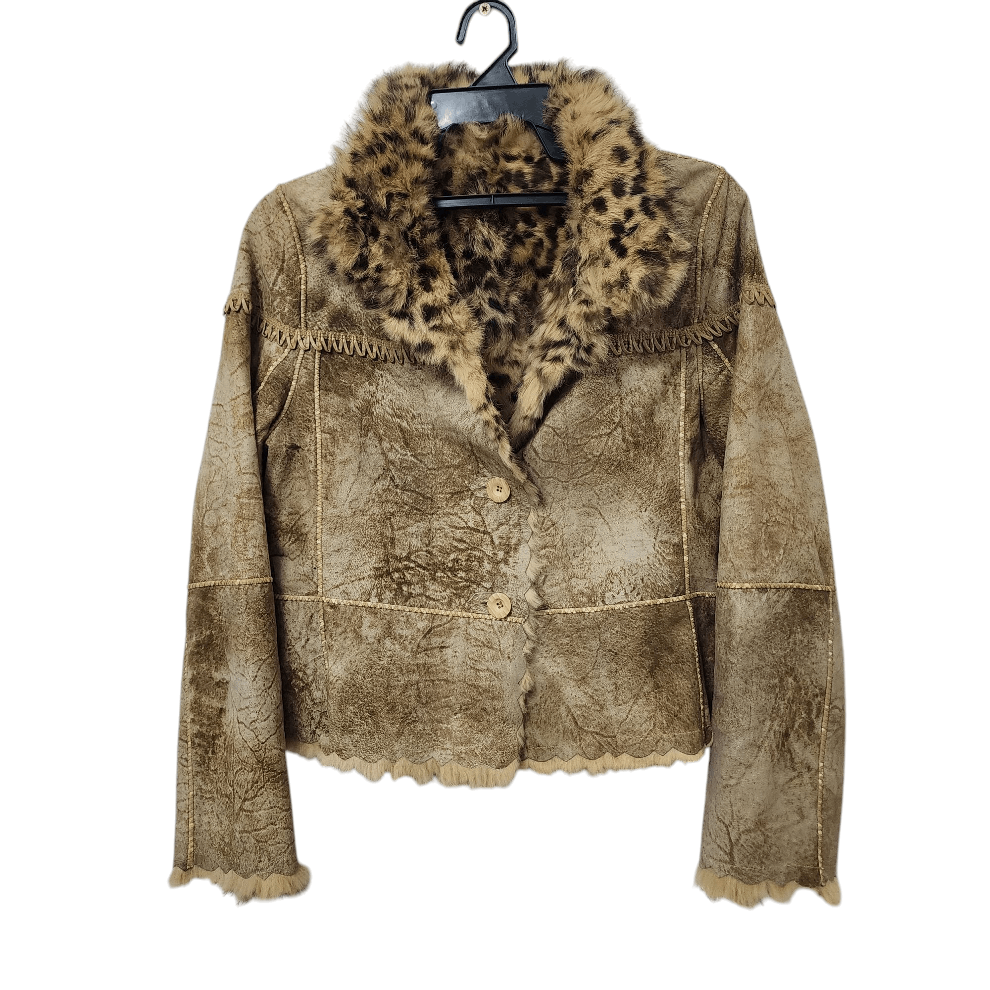 Custommade Leopard Fur Unknown Reversible Leather Jacket Size M / US 6-8 / IT 42-44 - 2 Thumbnail