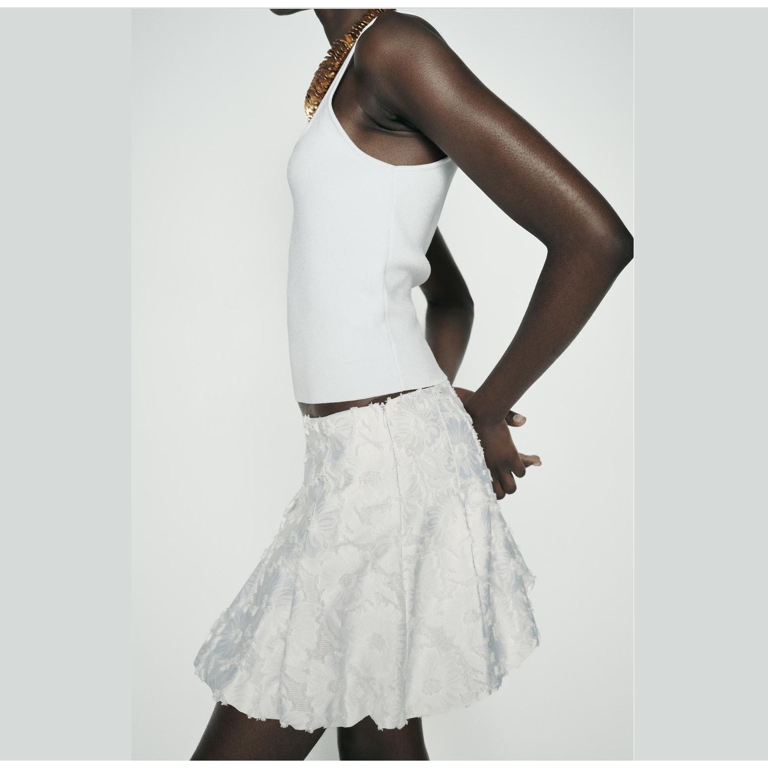 Zara ZARA Textured Mini Skirt NWT Size 33" - 18 Thumbnail