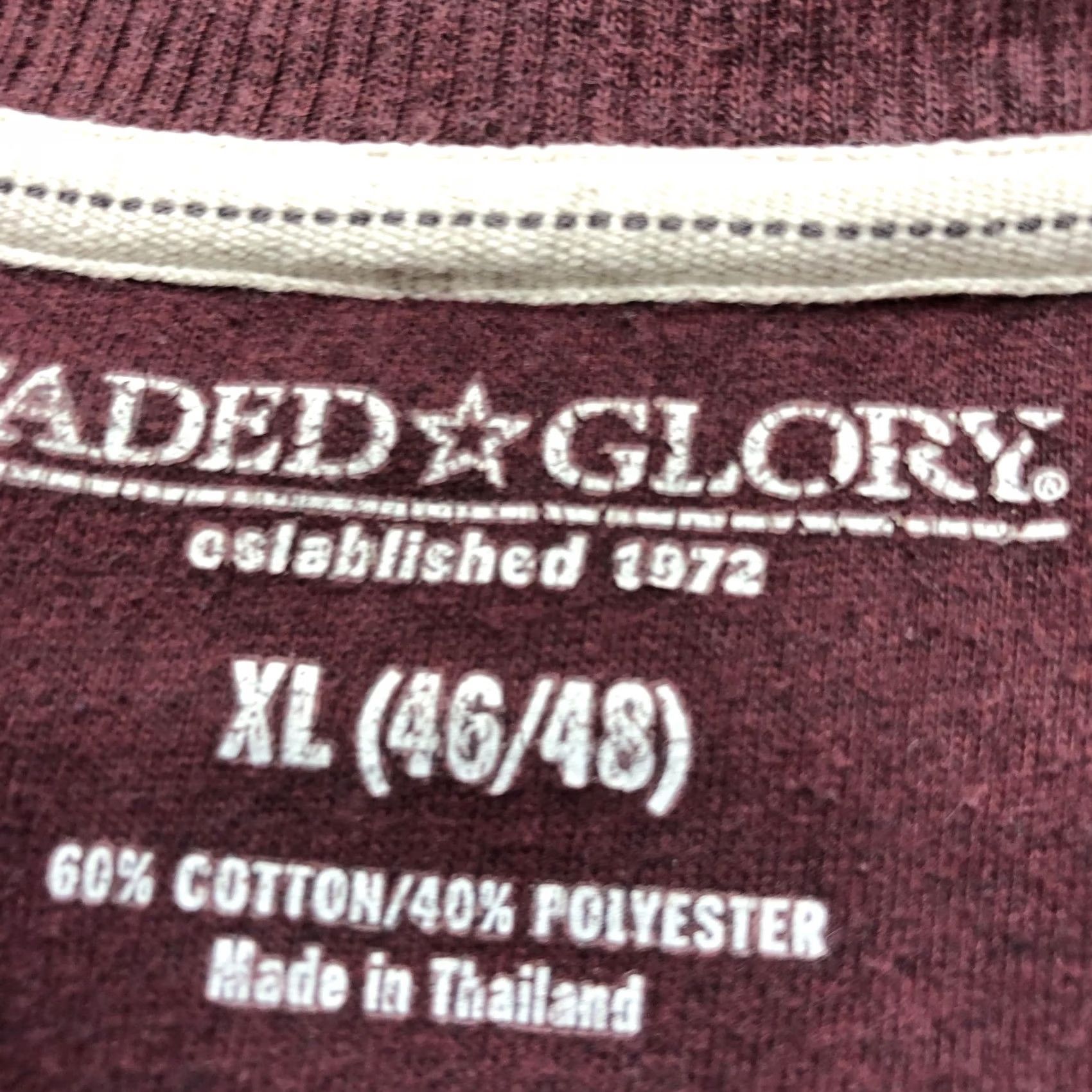 Faded Glory Faded Glory Sweatshirt Mens XL Red Thermal Knit Crewneck Pullover Shirt Casual Size US XL / EU 56 / 4 - 6 Thumbnail