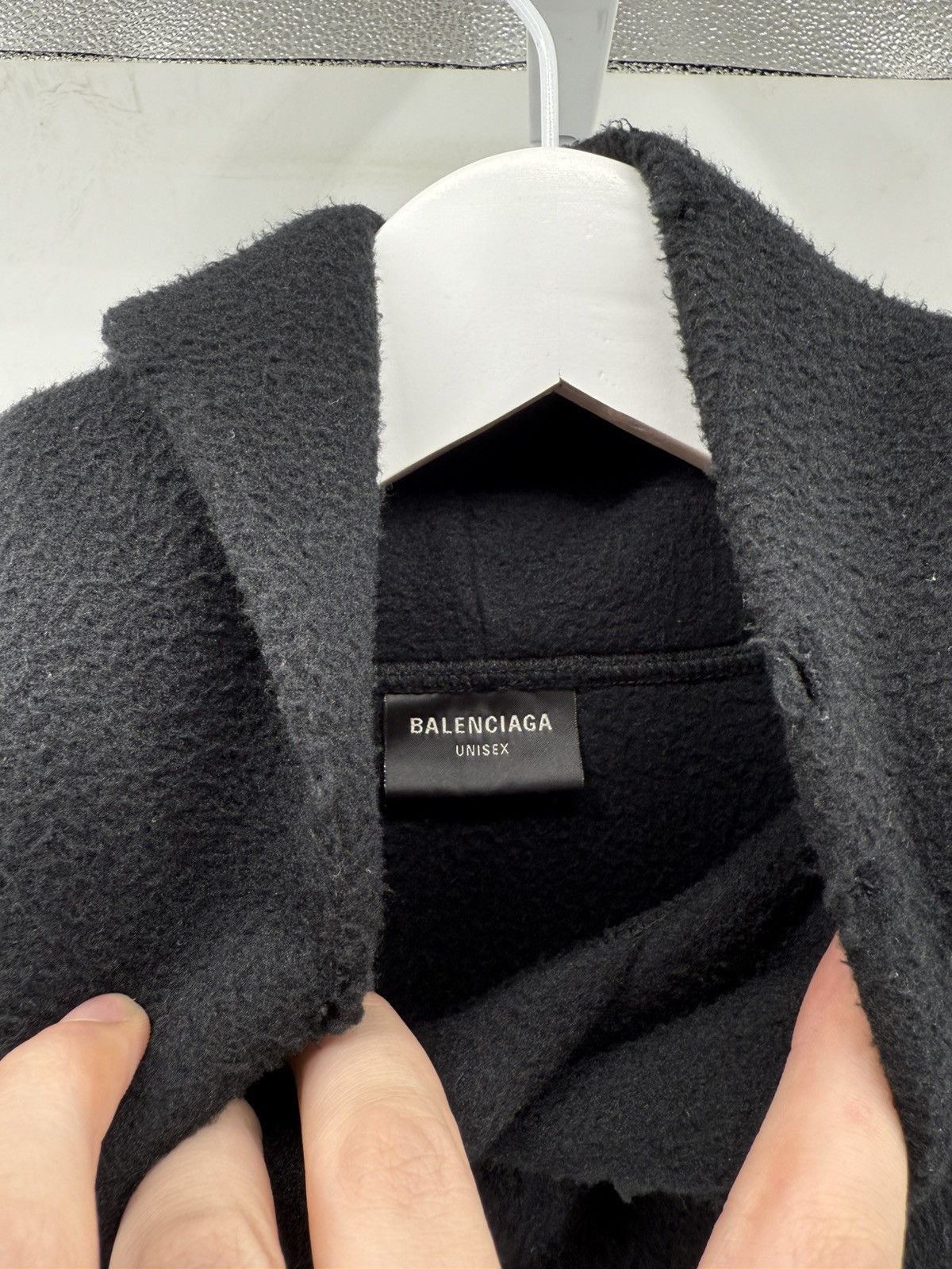 Balenciaga Balenciaga Fleece Campaign Hoodie in Black size Small Size US S / EU 44-46 / 1 - 6 Thumbnail