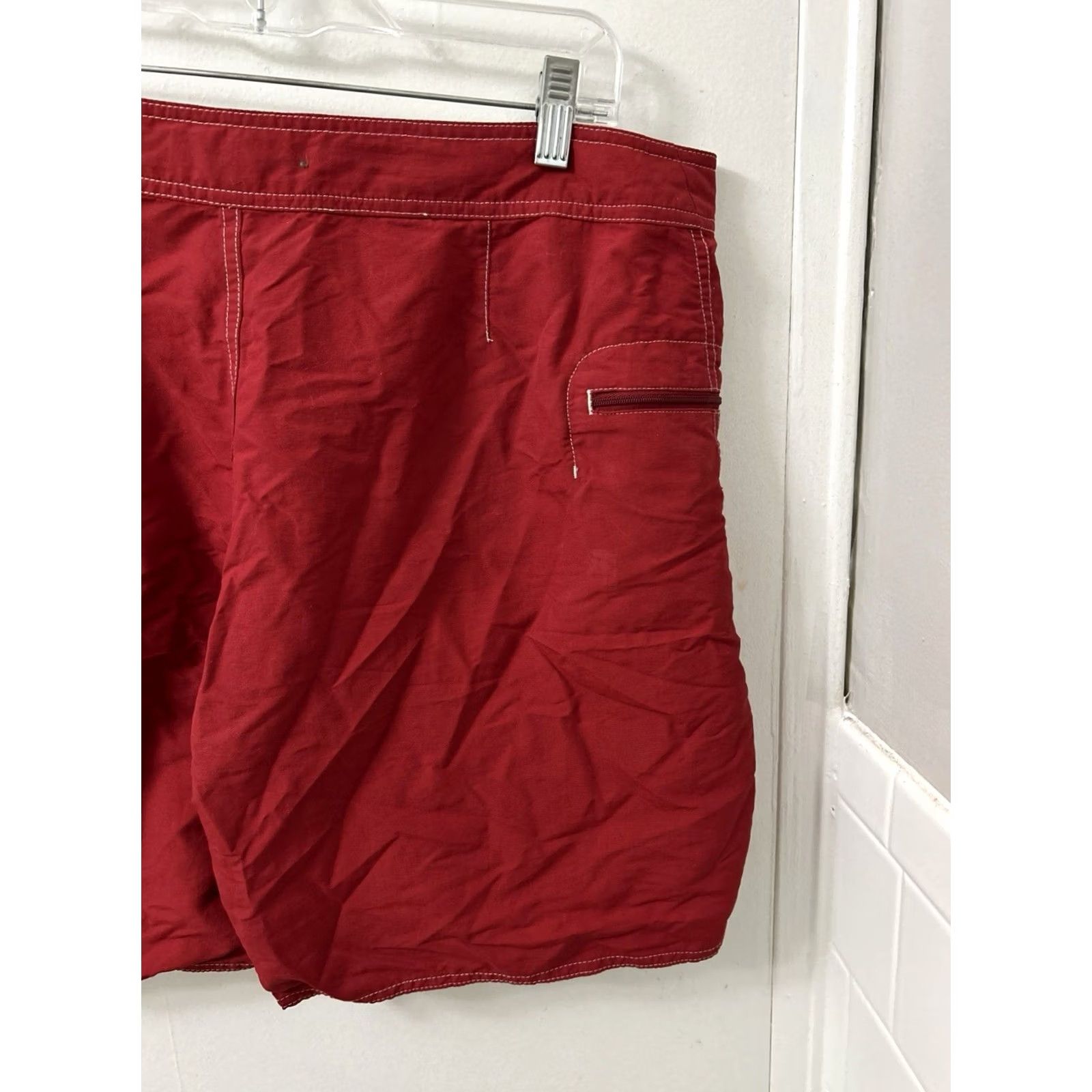 Patagonia Patagonia Board Shorts Mens Size 34 Red Solid Nylon Quick Dry Pockets Swim Bottoms 86625 SP16 Size US 34 / EU 50 - 7 Thumbnail