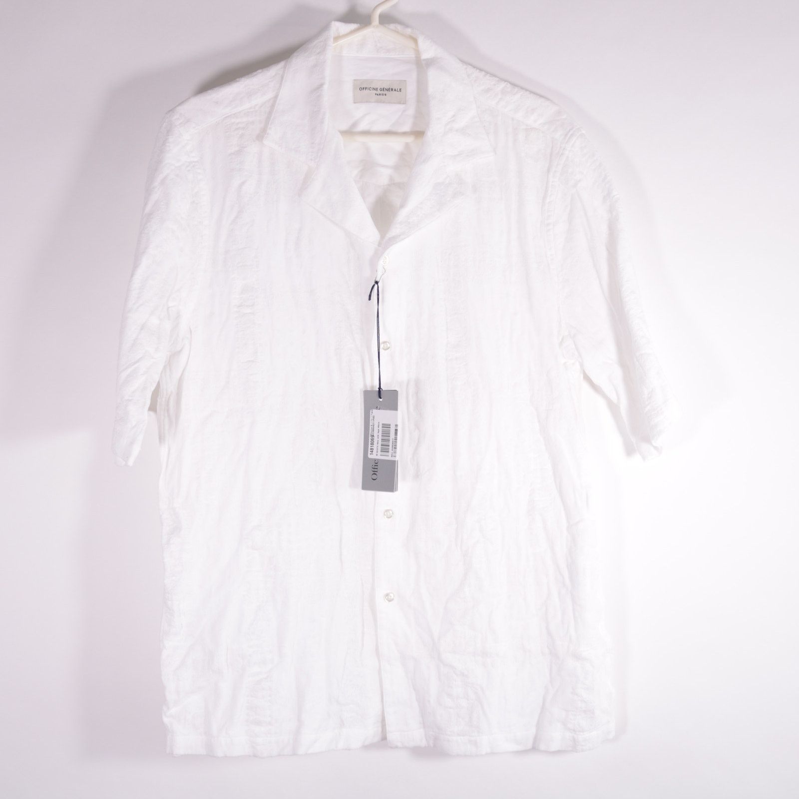 Officine Generale Officine Generale Textured Double Layer Shirt Shirt Medium Size US M / EU 48-50 / 2 - 1 Thumbnail