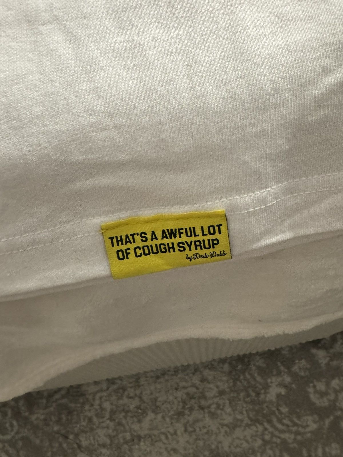 Awful Lot of Cough Syrup Lost hills x cough syrup white spell out tee sz xl Size US XL / EU 56 / 4 - 2 Thumbnail