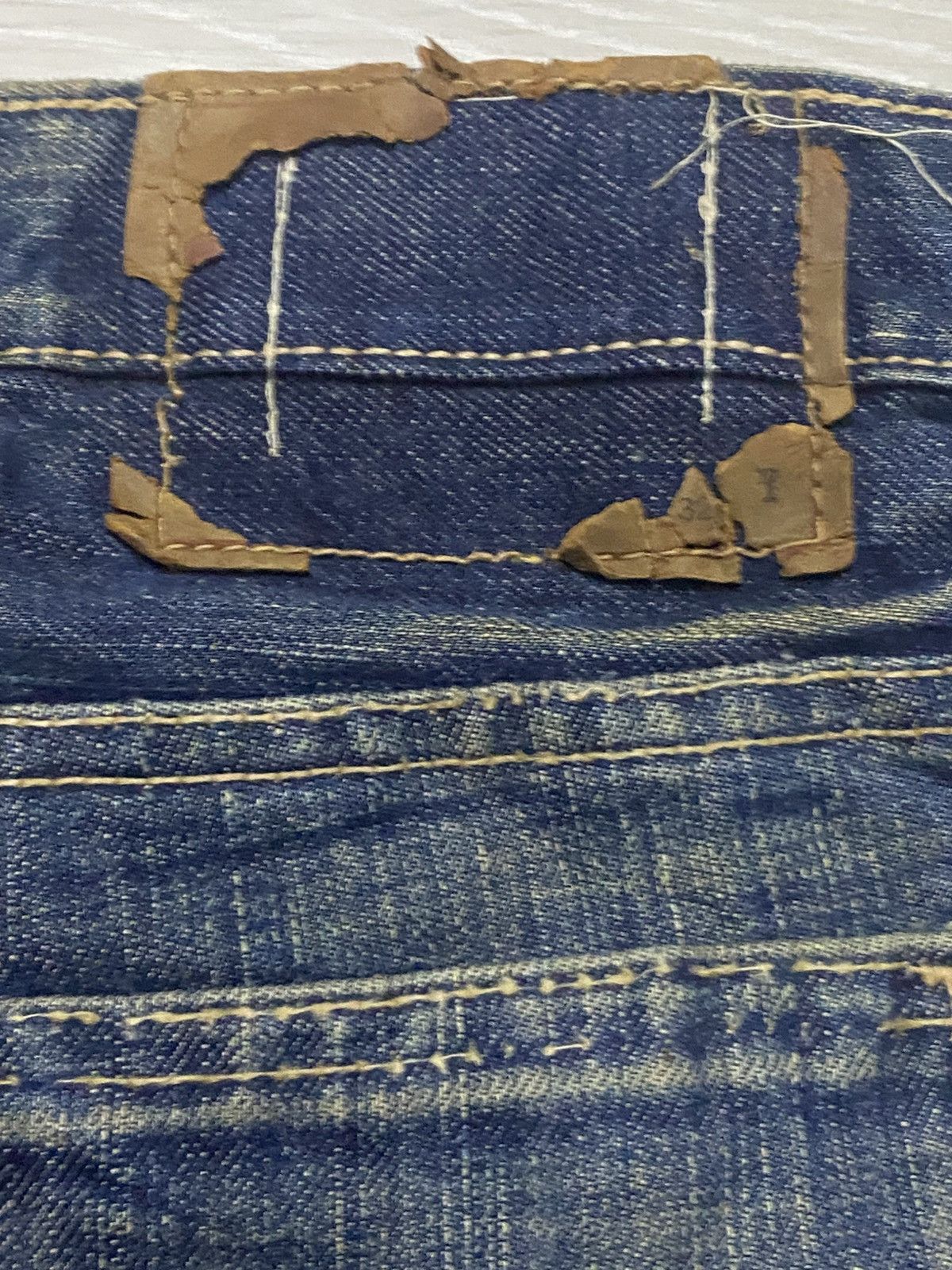 Edwin True Vintage Edwin USA Mud Wash Grunge Flare Jeans Size US 27 - 18 Thumbnail