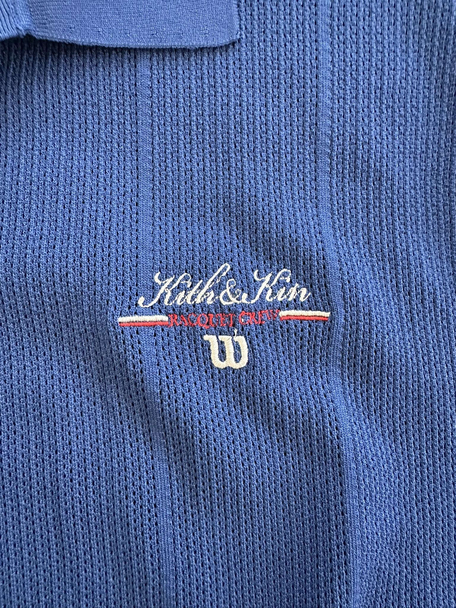 Kith Kith Wilson Cable Johnny Collar Polo Blue Quartz Size US XL / EU 56 / 4 - 5 Thumbnail
