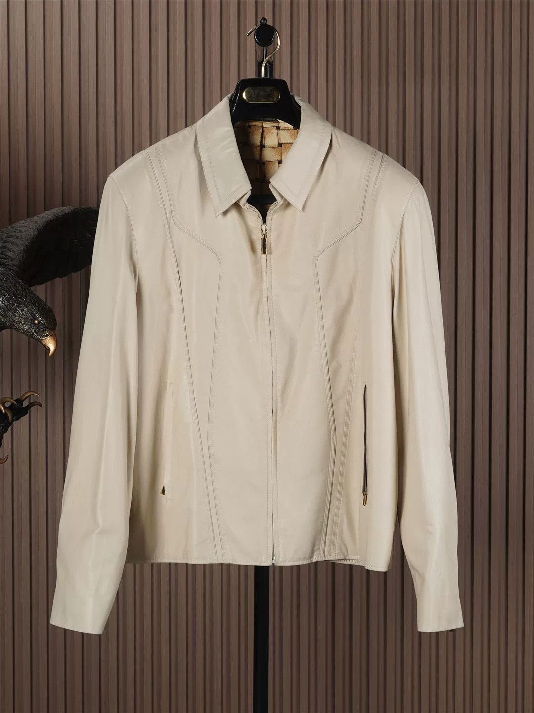 Zilli ZILLI Lambskin Leather Jacket with Silk Lining Size US XL / EU 56 / 4 - 1 Thumbnail