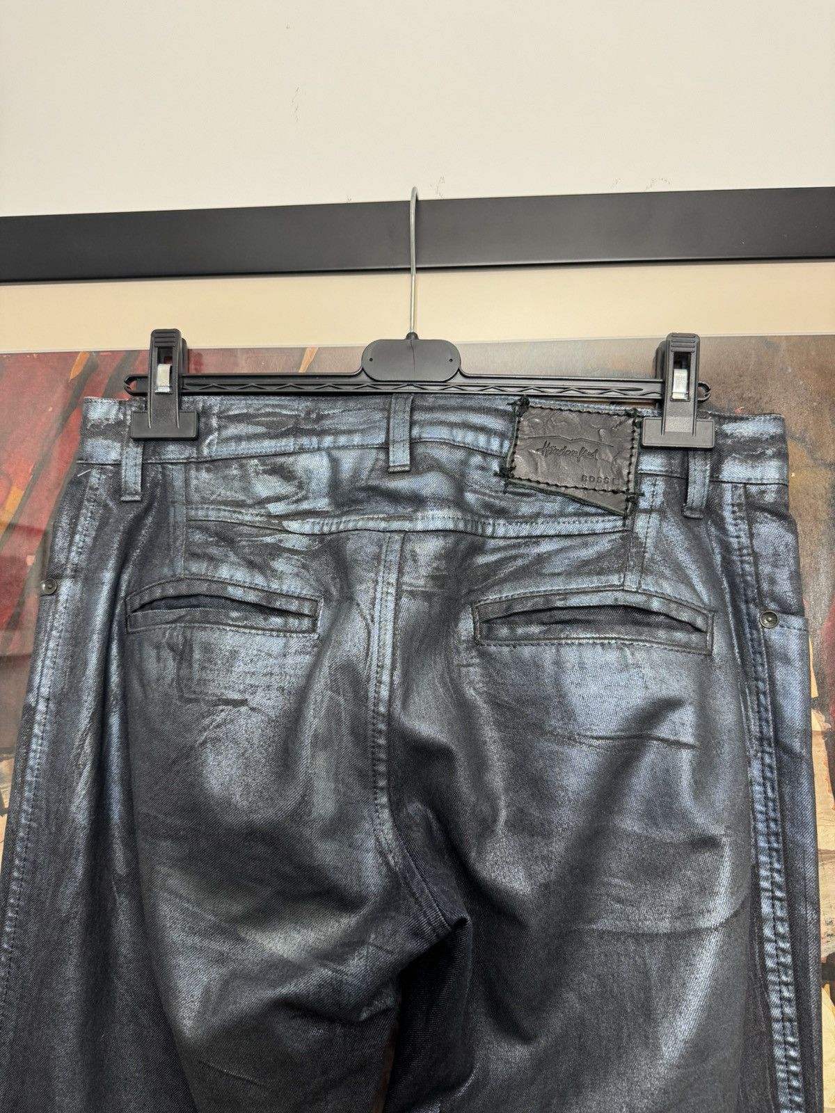 Hugo Boss Hugo Boss Avant Garde Waxed Pants Hand Crafted Rare Luxury Size US 34 / EU 50 - 4 Thumbnail