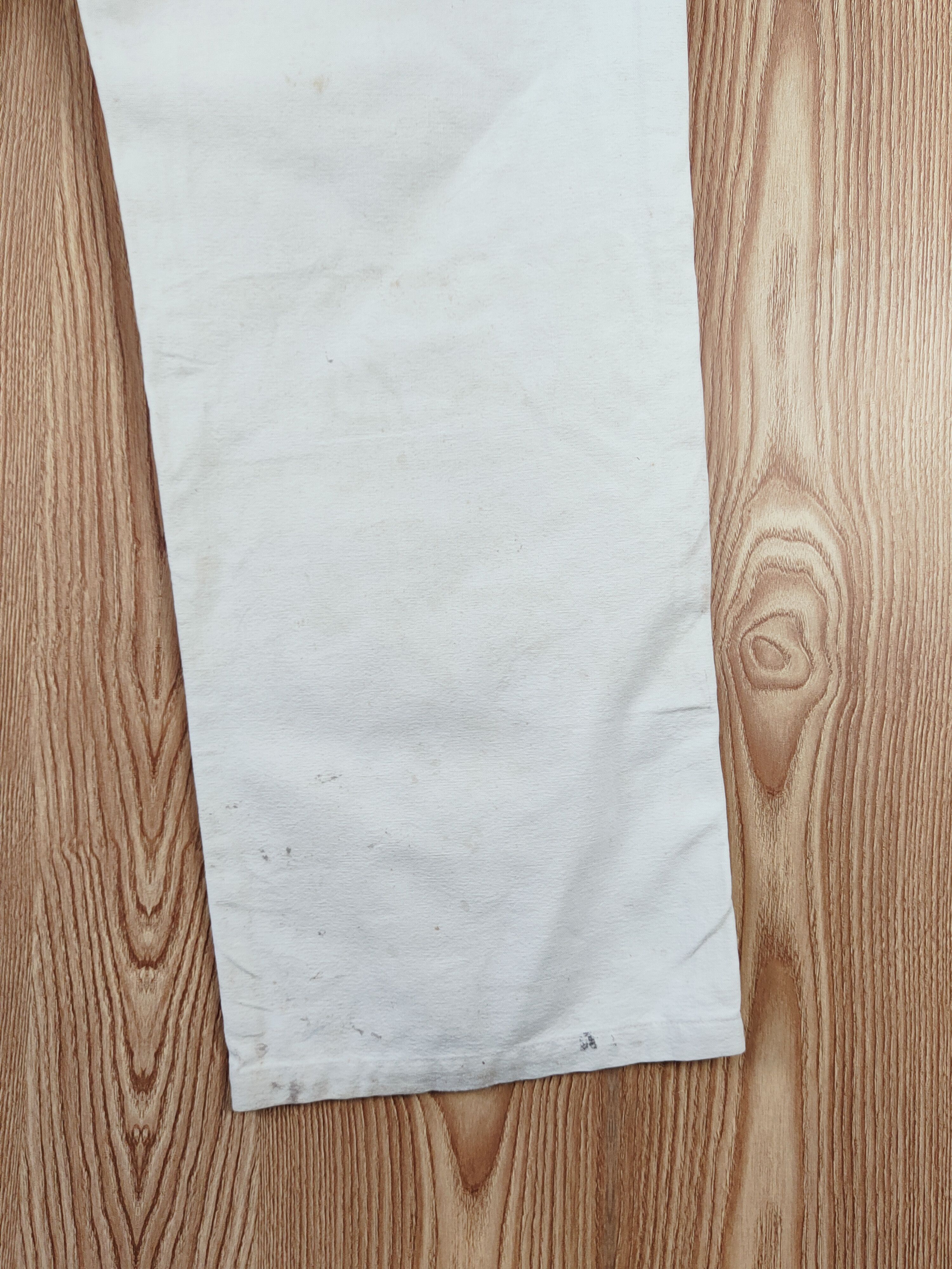 Vintage Blue Bell White Distressed Ripped Jeans #W530 Size US 36 / EU 52 - 12 Thumbnail