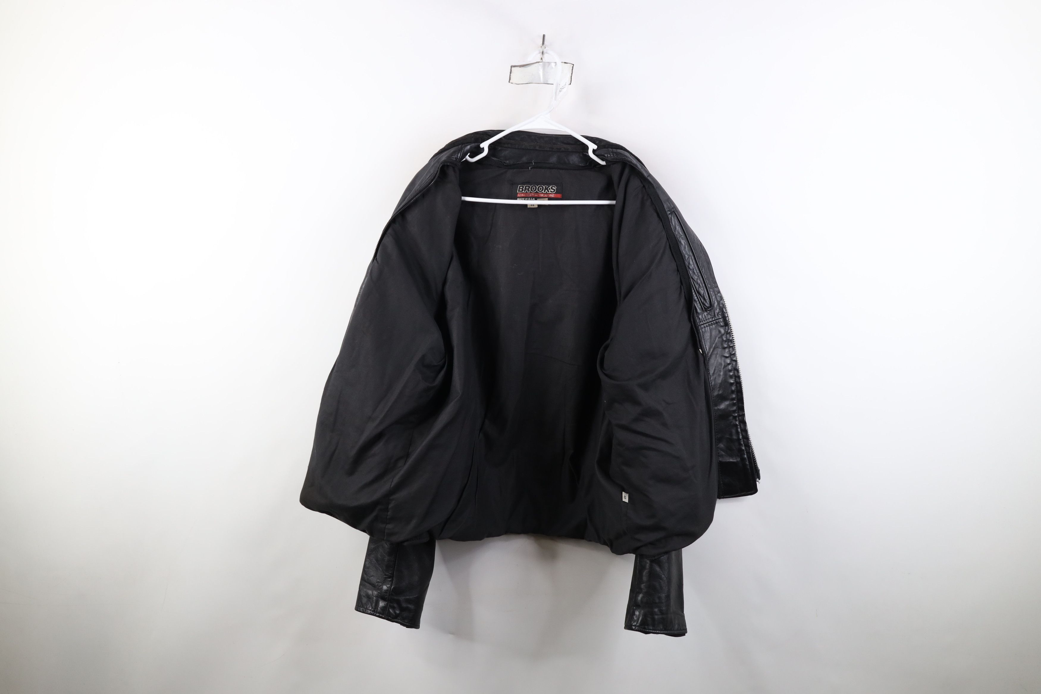 Vintage AS IS Vintage 60s 70s Brooks Cafe Racer Bomber Jacket USA Size US XXL / EU 58 / 5 - 10 Thumbnail