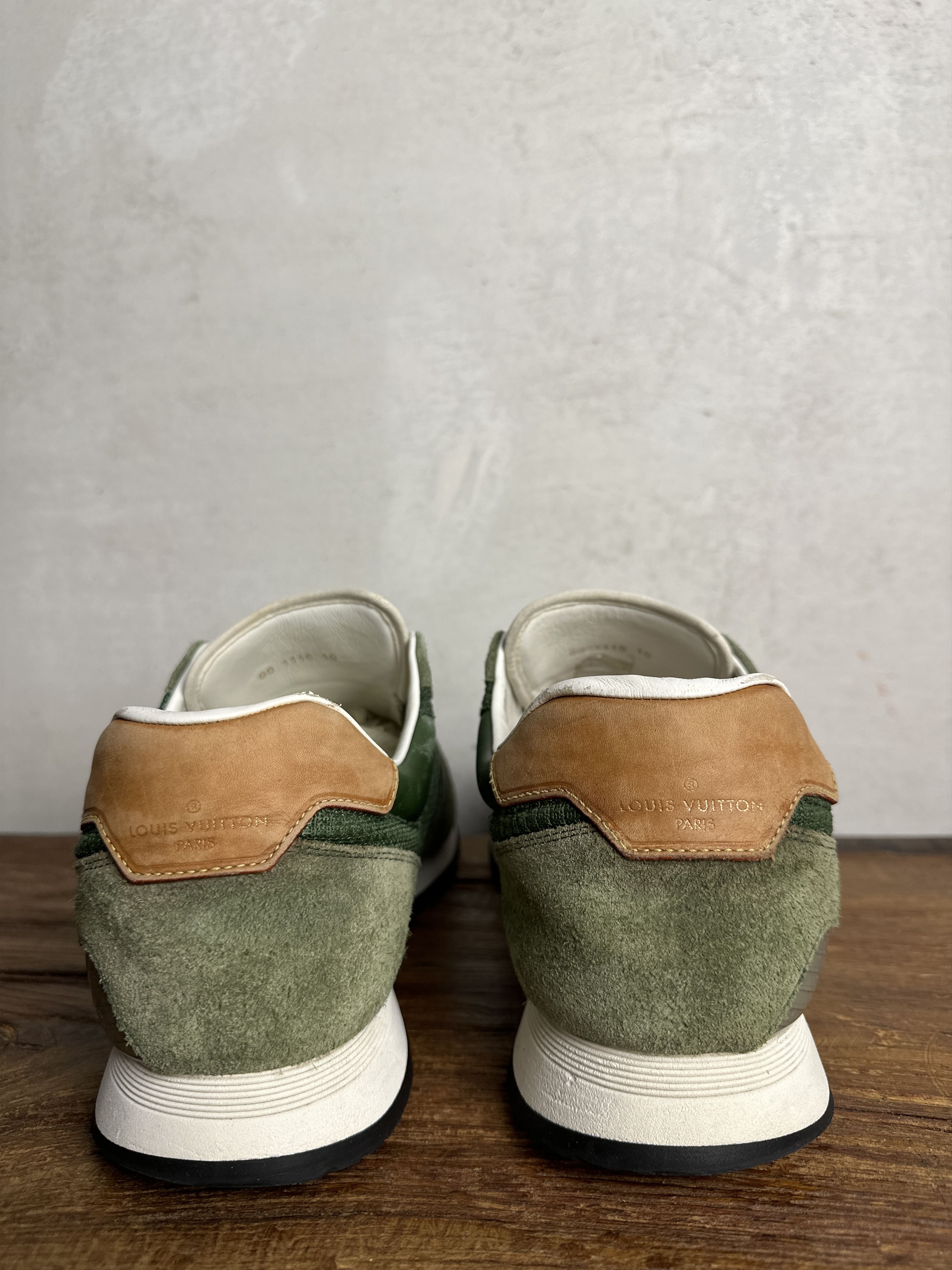 Louis Vuitton Louis Vuitton Green Sewed Abbesses Sneakers Size US 10 / EU 43 - 4 Thumbnail