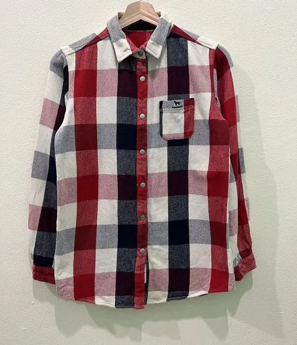 Vintage Vintage Dog Dept California Plaid Tartan Flannel Shirt Size US S / EU 44-46 / 1 - 3 Thumbnail