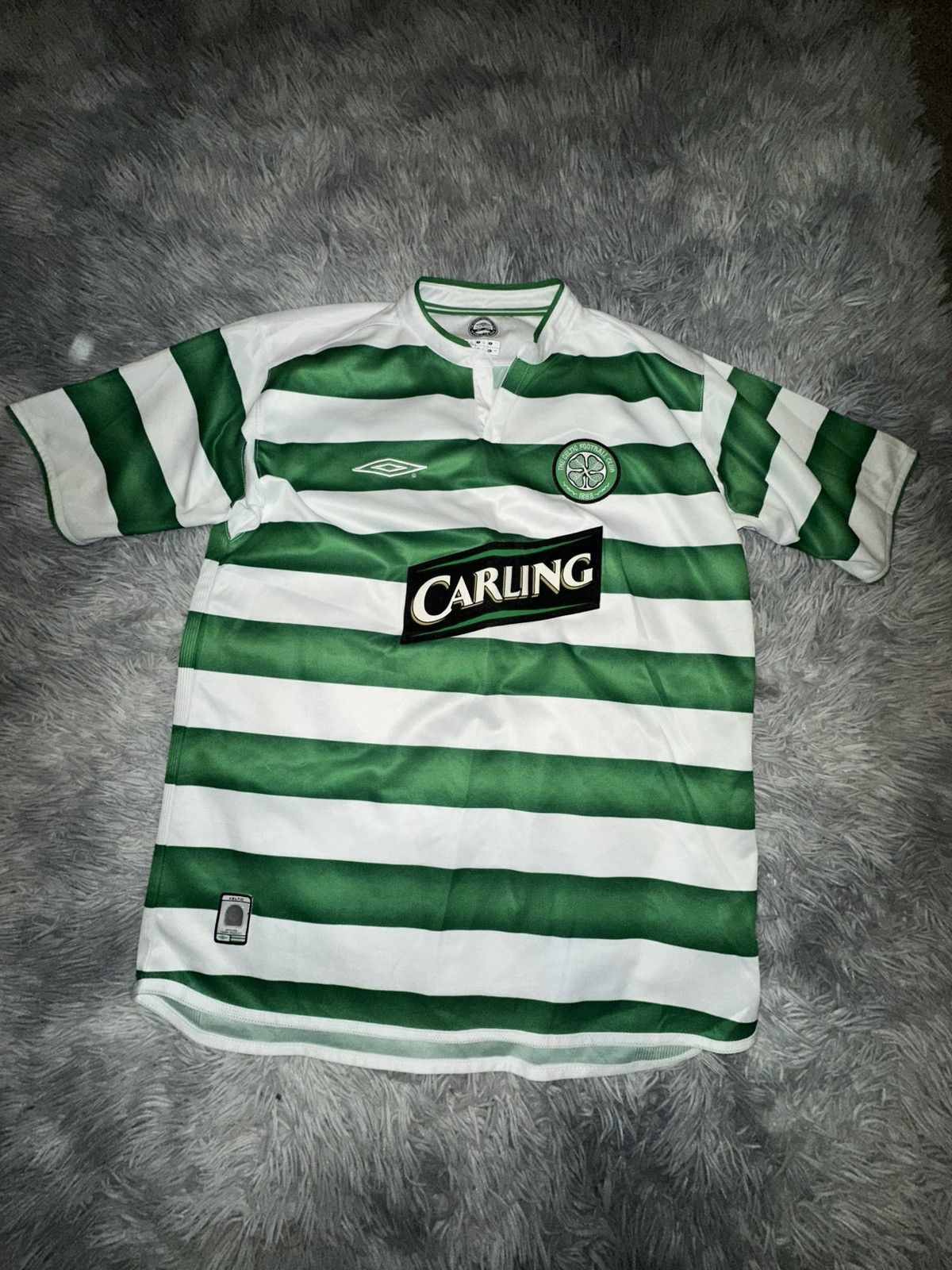 Umbro Celtic FC Home Shirt Umbro 2002–2003 “Carling” 100 Years Size US L / EU 52-54 / 3 - 1 Thumbnail