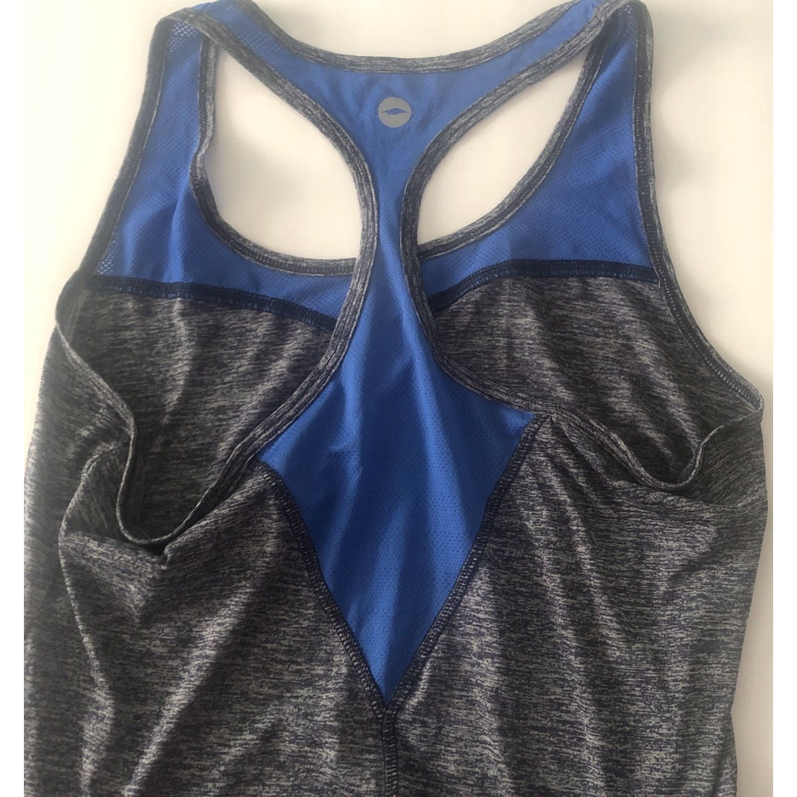 Avia Avia Athletic Racer Back Tank Top Lightweight L Heather Gray Blue Women Tank Top L Multicolor Athletic Running Womens Size L / US 10 / IT 46 - 4 Thumbnail