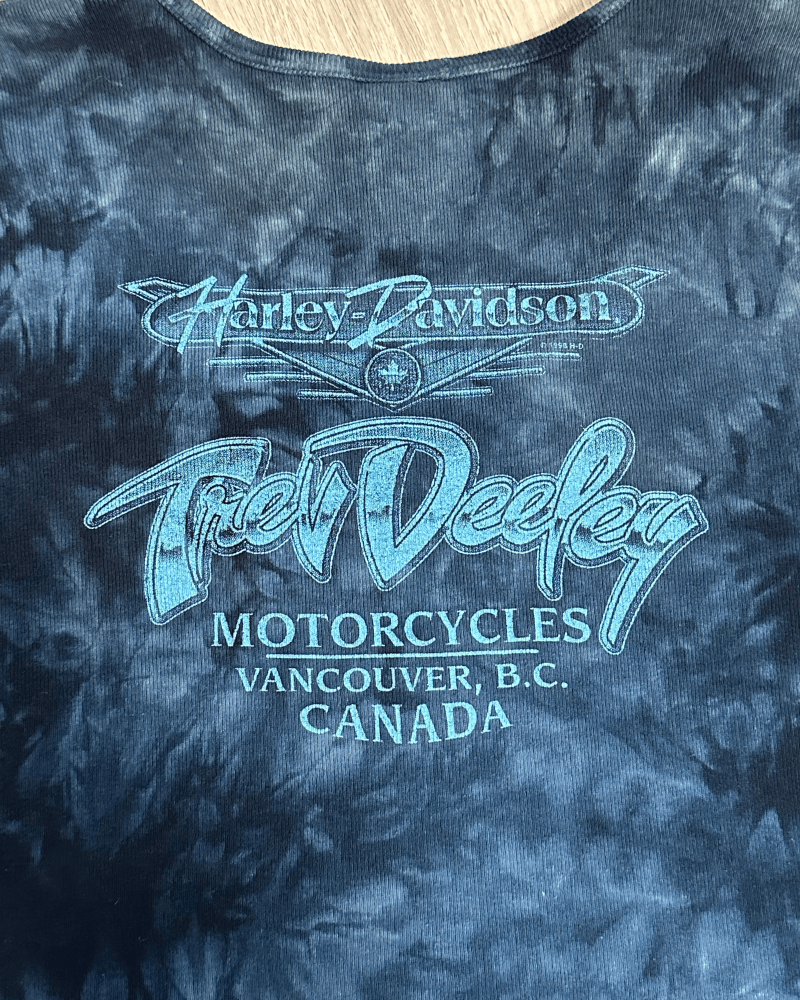 Harley Davidson × Vintage Vintage Harley Davidson Vancouver Tie-Dye V-Neck Shirt Large Size L / US 10 / IT 46 - 5 Thumbnail