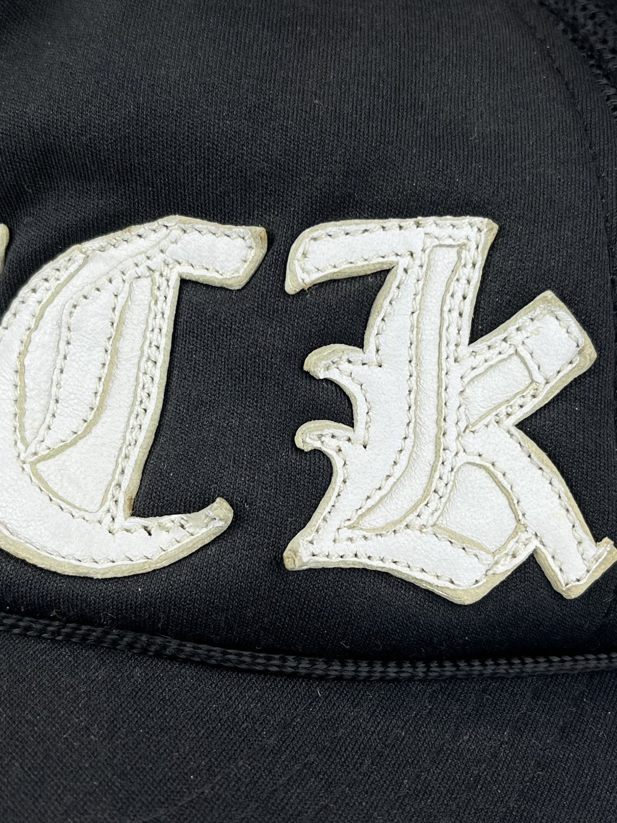 Chrome Hearts Chrome Hearts Fuck Leather Patch Black Trucker Hat Size ONE SIZE - 5 Thumbnail