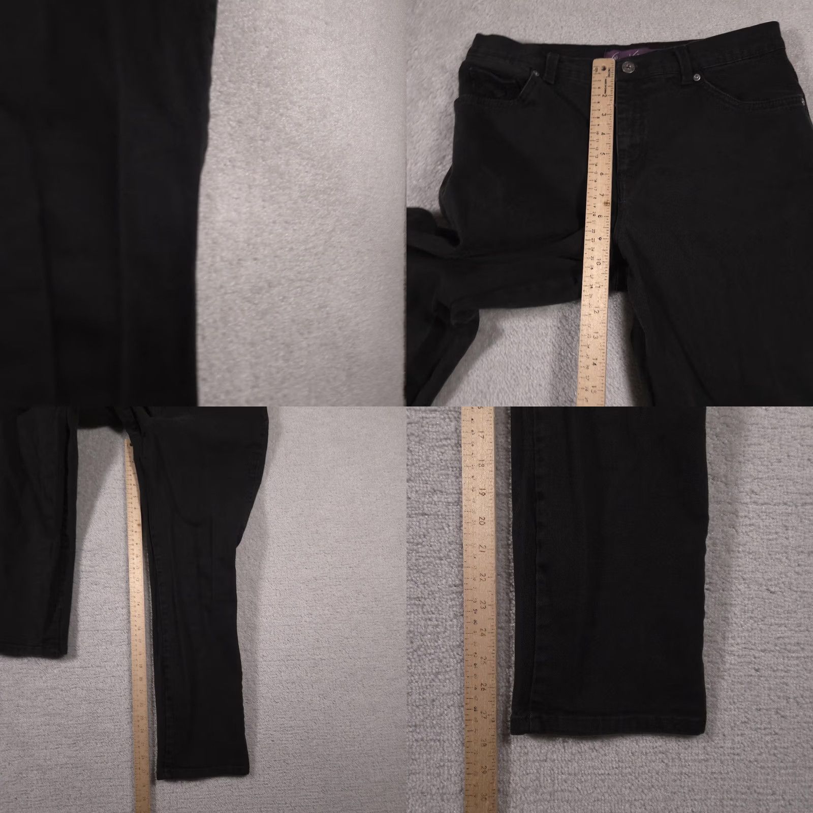 Gloria Vanderbilt Gloria Vanderbilt Jeans Womens 10 Short Black Stretch Denim Straight 5 Pocket Size 32" / US 10 / IT 46 - 8 Thumbnail