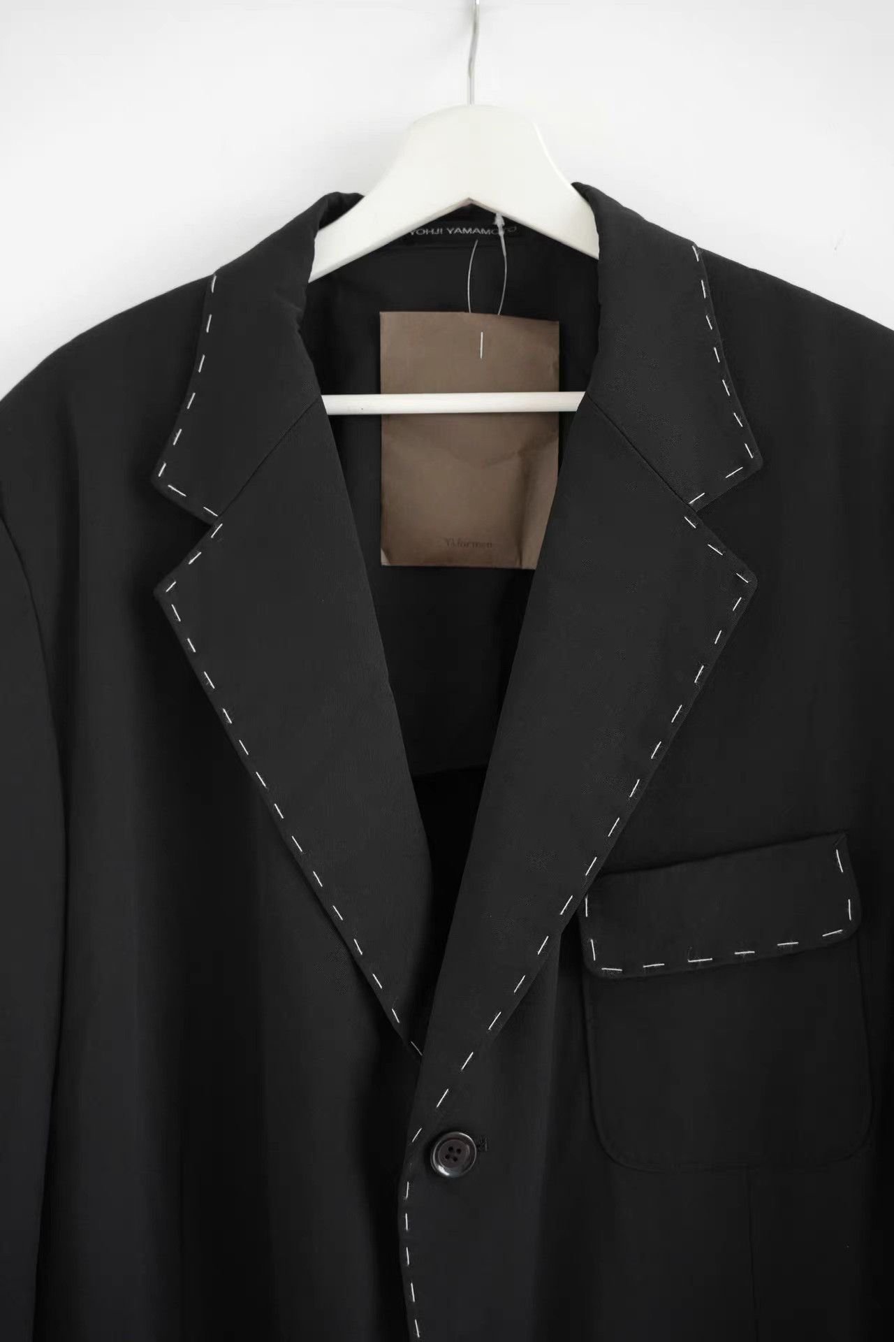 Yohji Yamamoto Yohji Yamamoto 03aw Hand-Stitched Visible Stitch Blazer K4 Size US L / EU 52-54 / 3 - 3 Thumbnail