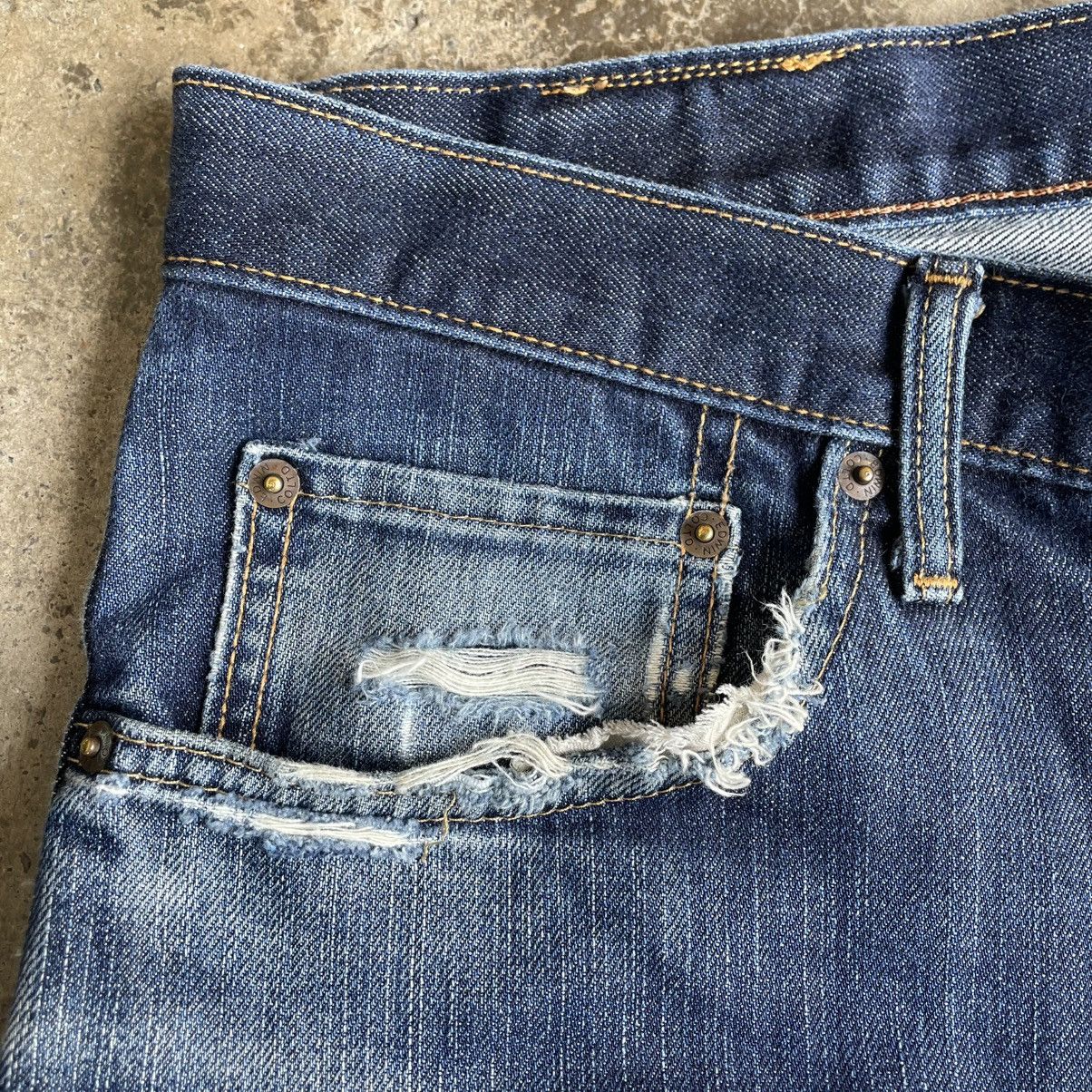 Edwin 🔥Vintage Edwin 404 Stoned Washed Ripped Distress Denim Jeans Size US 37 - 9 Thumbnail