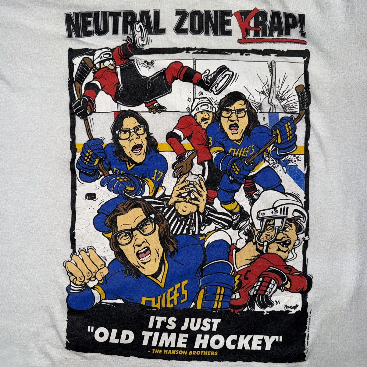 Vintage Vintage 90s SLAPSHOT THE HANSON BROTHERS Movie Size US XL / EU 56 / 4 - 2 Thumbnail