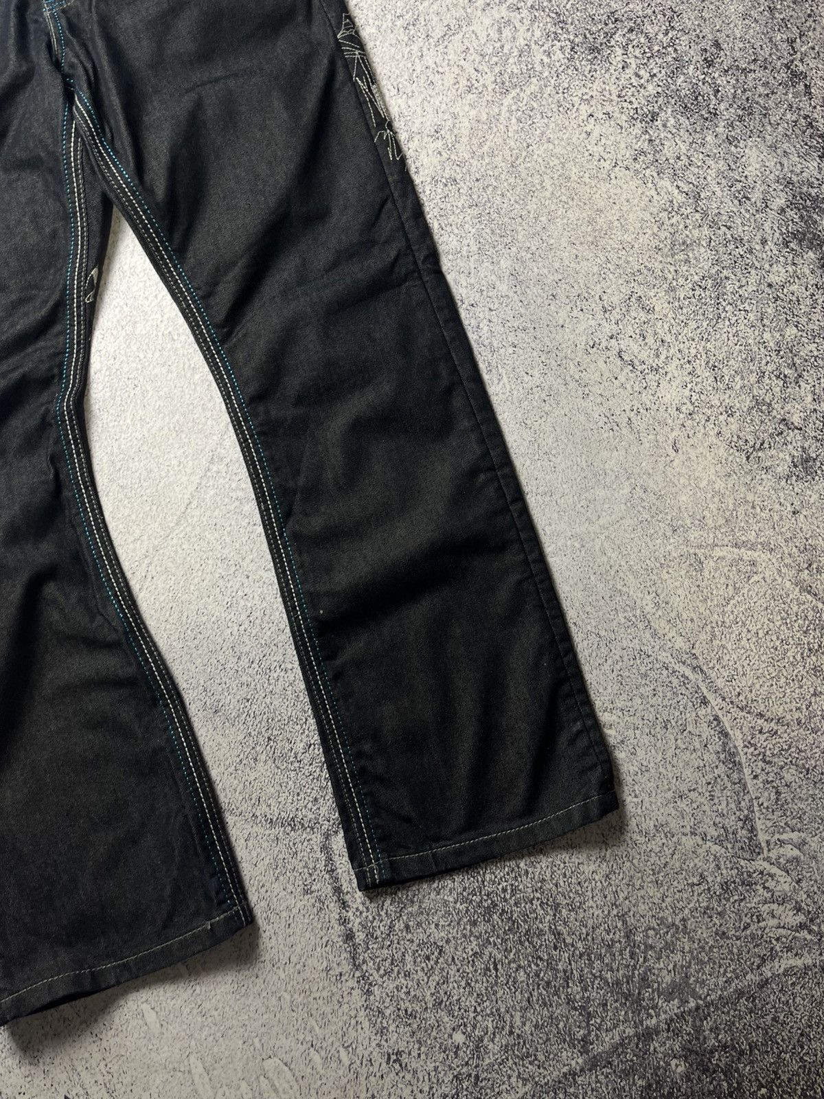 Japanese Brand 0Os VINTAGE Avant Garde Big logo Japanese Baggy Pants Y2K Size US 33 - 19 Thumbnail