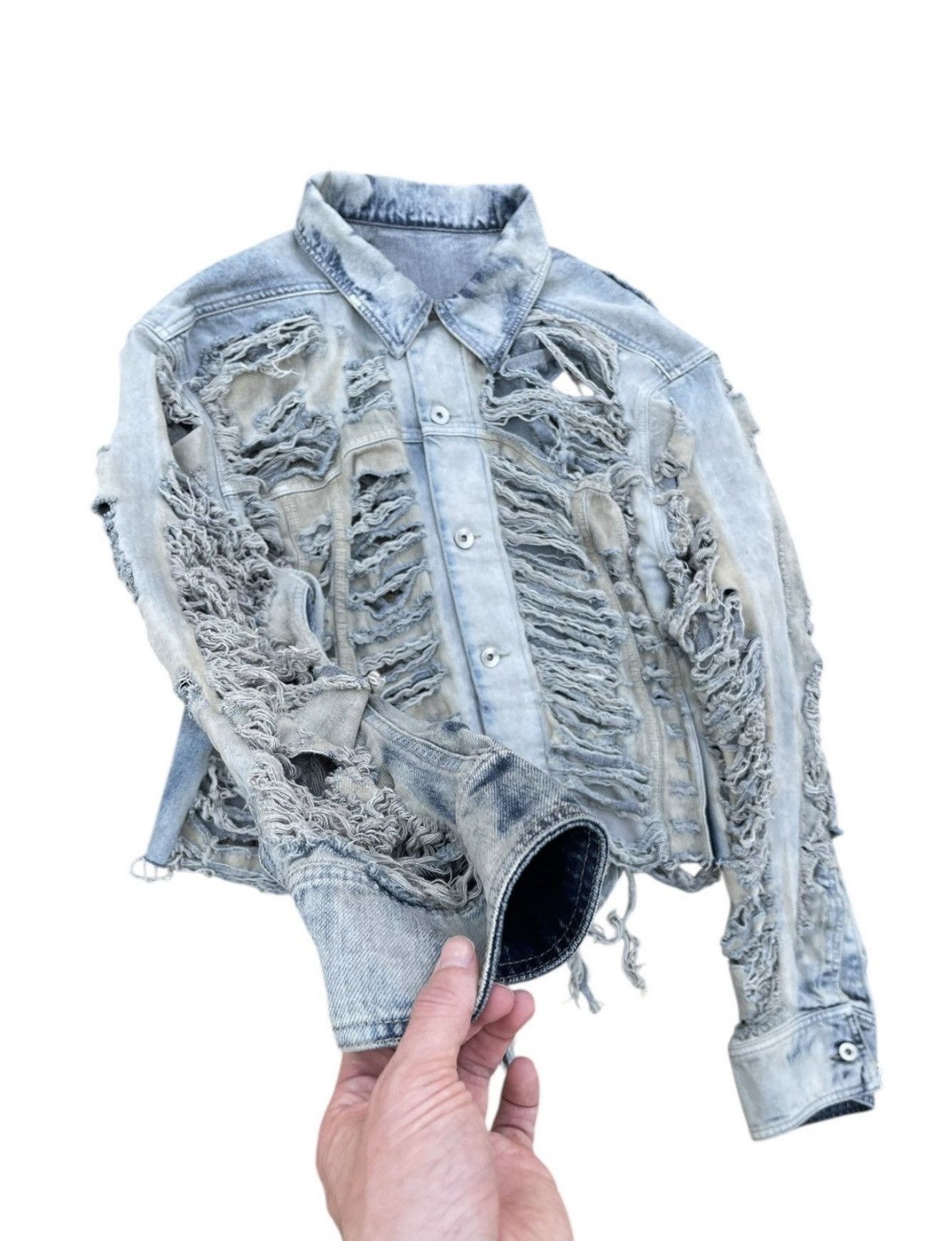 Rick Owens Rick Owen’s Destroyed Worker Jacket Size US M / EU 48-50 / 2 - 7 Thumbnail