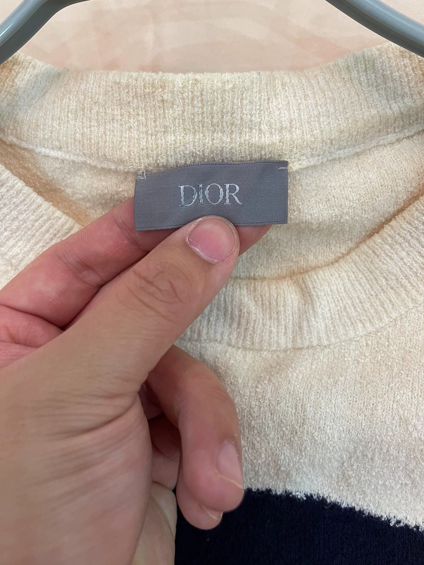 Dior DIOR Towel All-Over Dior Logo M Tee (Worn, Unwashed) Size US M / EU 48-50 / 2 - 4 Thumbnail
