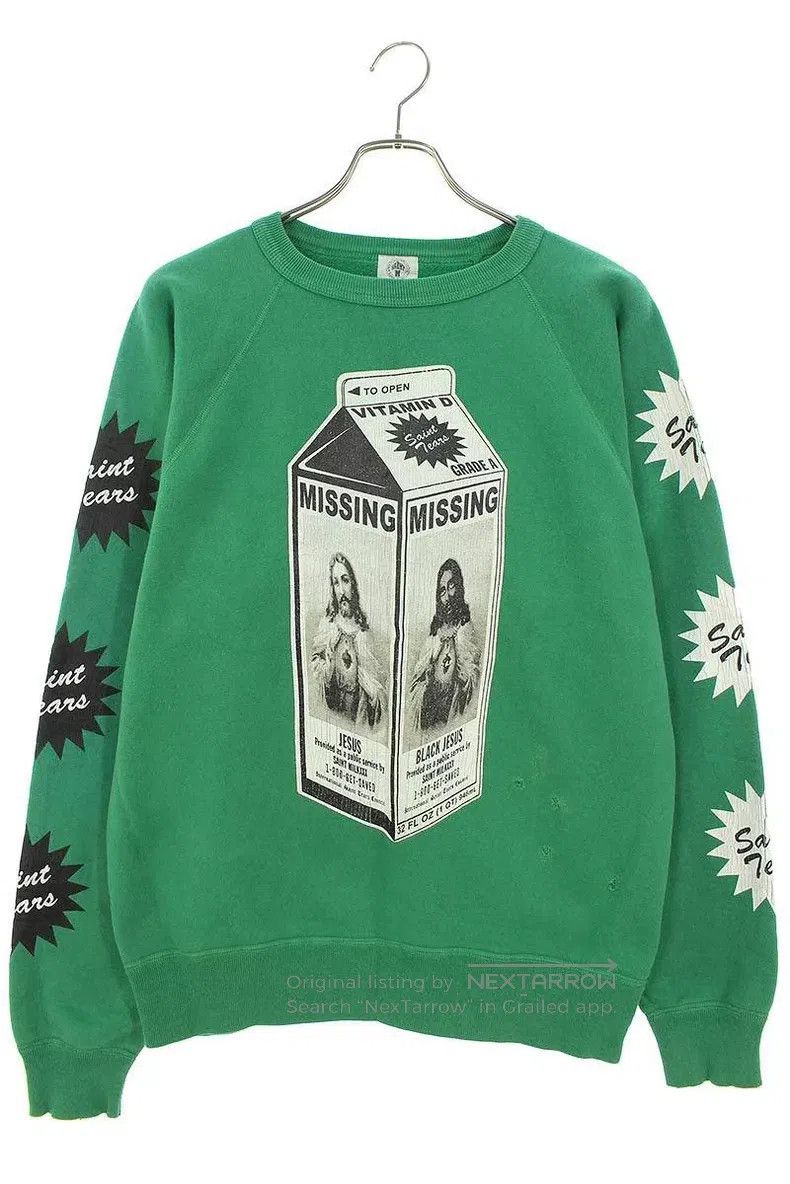 Saint Michael Saint Michael Distressed long-sleeved sweatshirts Size US M / EU 48-50 / 2 - 1 Thumbnail