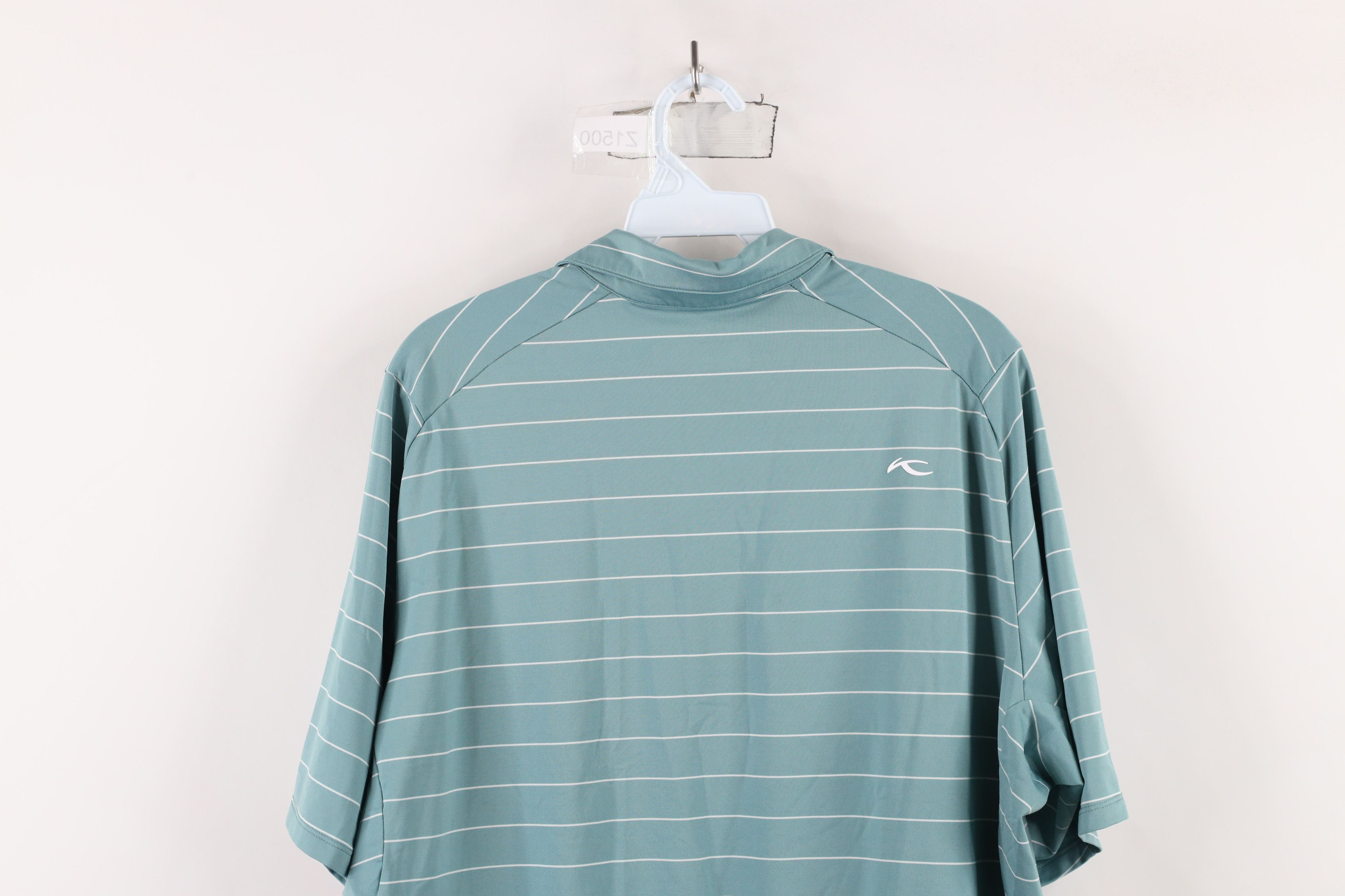 KJUS × Vintage Kjus UPF 50+ Striped Short Sleeve Collared Polo Shirt Teal Size US L / EU 52-54 / 3 - 11 Thumbnail