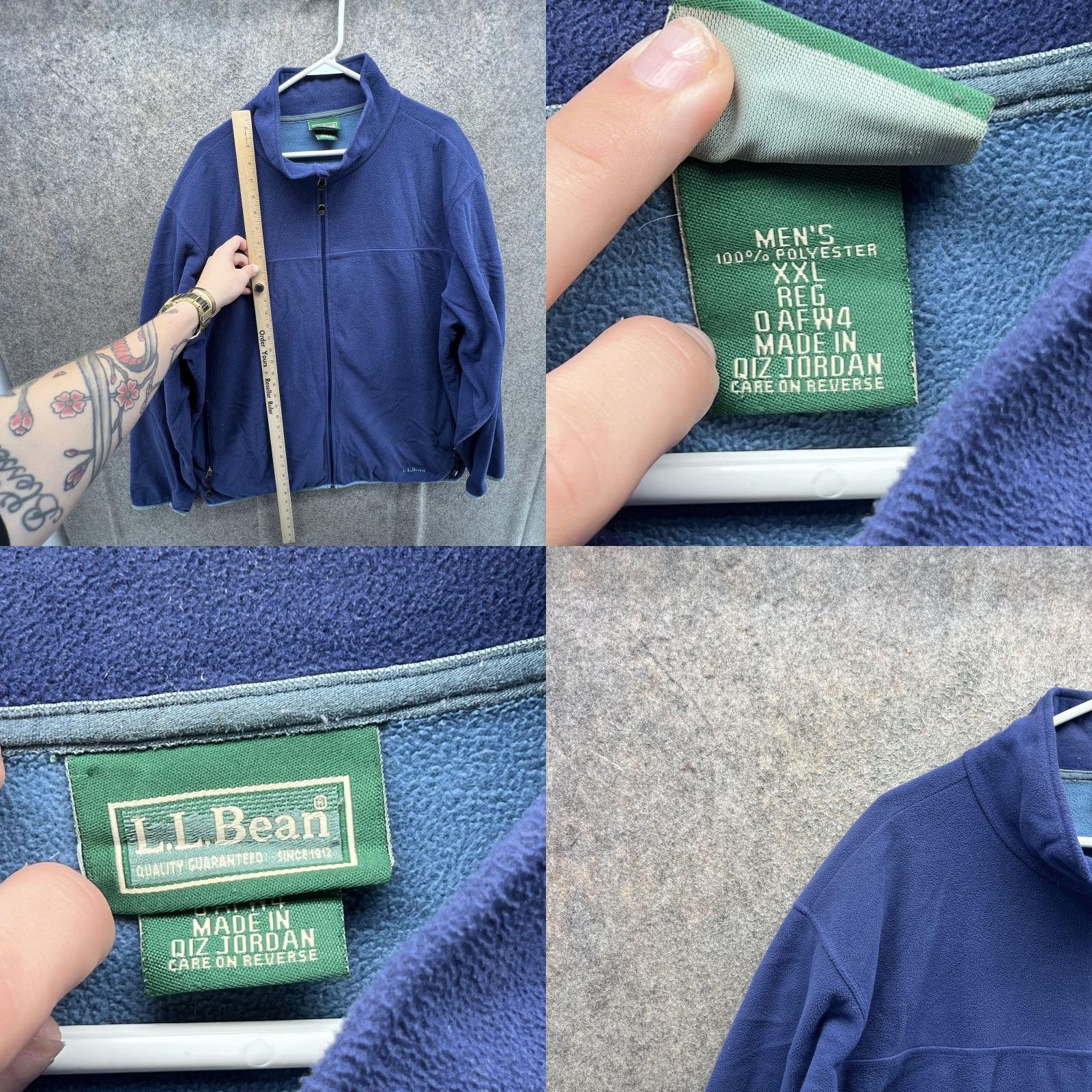 Vintage L.L.Bean Fleece Jacket Mens 2XL Blue Full Zip Polartec Outdoor Warm Hiking Jacket Mens 2XL Blue Full Zip Collared Insulated Pockets Zipper Size US XXL / EU 58 / 5 - 8 Thumbnail