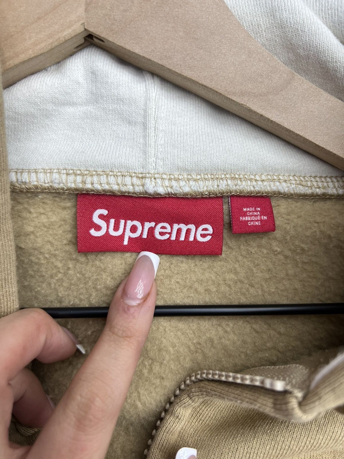 Supreme Supreme Piping Brown Hoodie Size US L / EU 52-54 / 3 - 8 Thumbnail