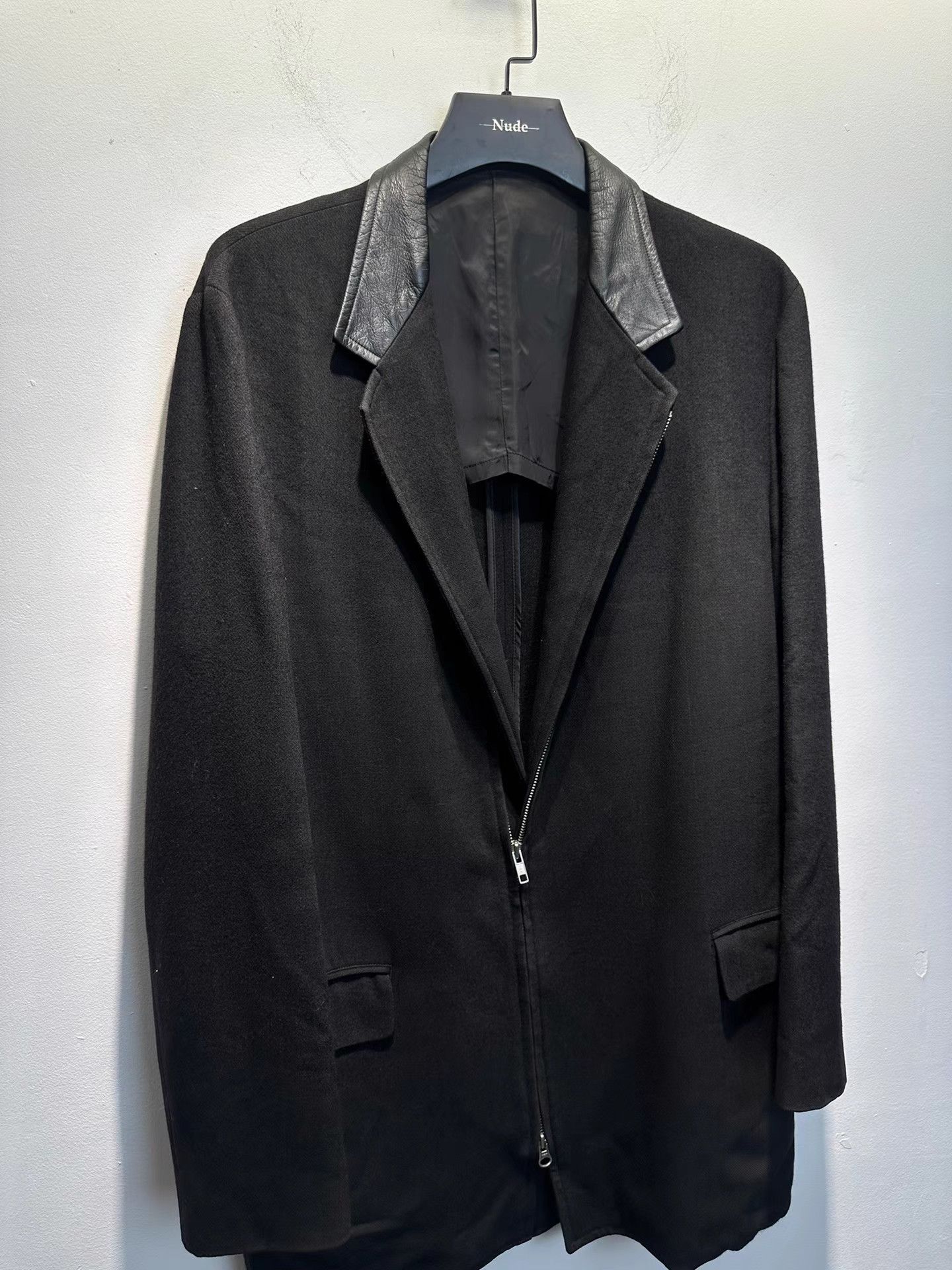 Yohji Yamamoto yohji yamamoto y's for men Leather Trim Zip Blazer K20 Size US L / EU 52-54 / 3 - 2 Thumbnail