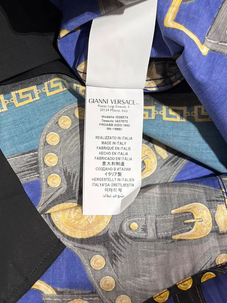 Versace Versace Multi-element printed cotton long-sleeved shirt Size US M / EU 48-50 / 2 - 7 Thumbnail