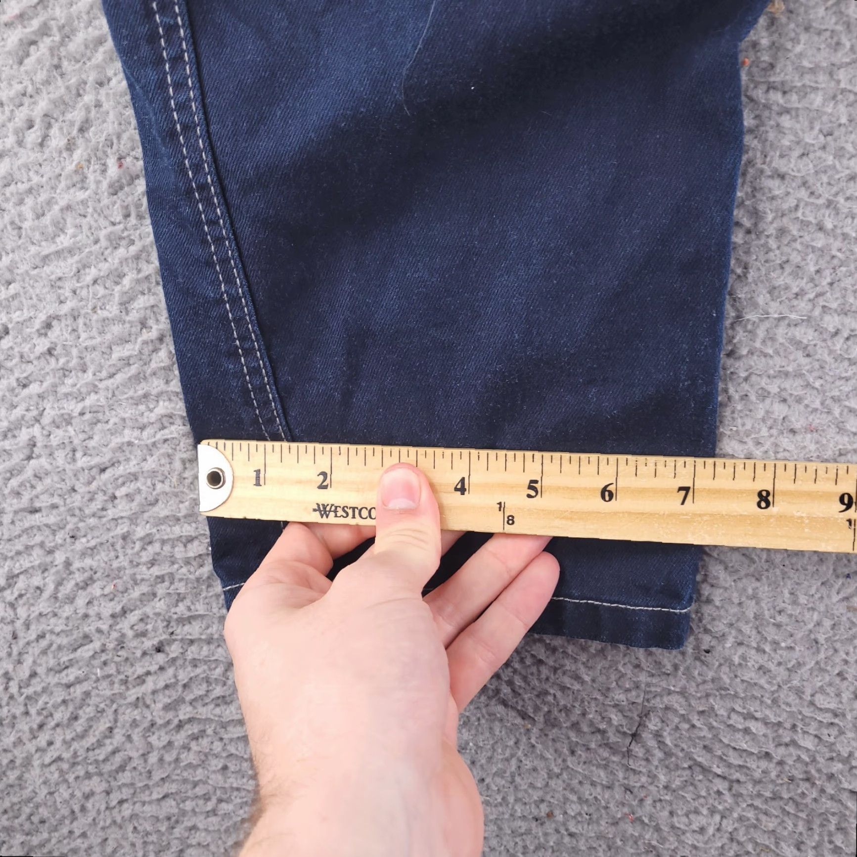 H&M H&M Jeans Mens 34x29 High Waisted Slim Dark Denim Shirt? Size US 34 / EU 50 - 5 Thumbnail
