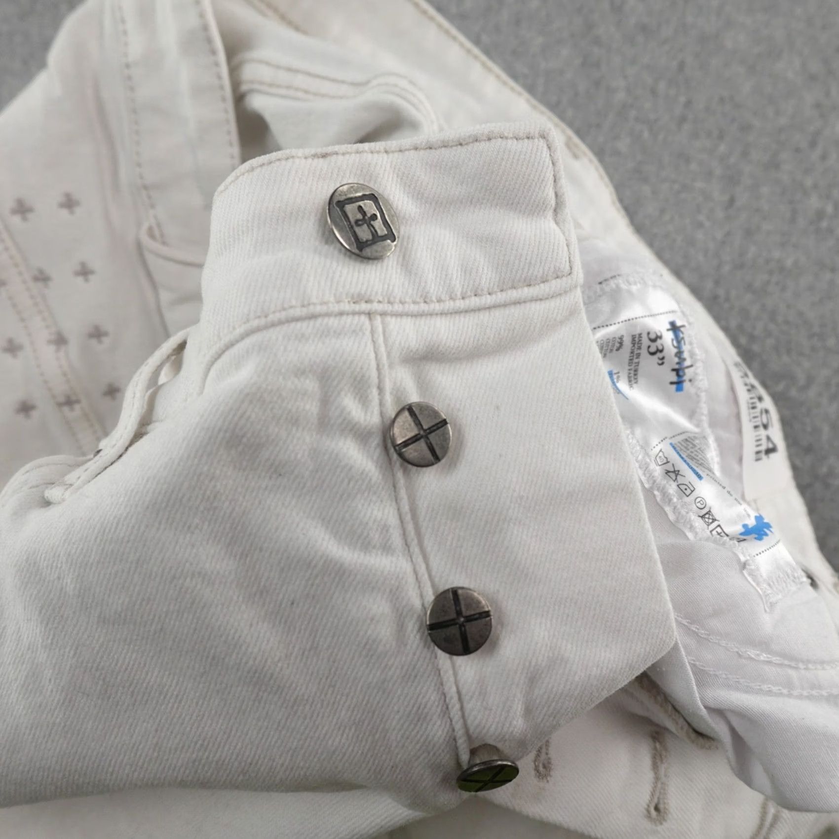 Ksubi ksubi Jeans Mens 33X31 White Skinny Slim Fit Denim Shirt? Size US 33 - 5 Thumbnail