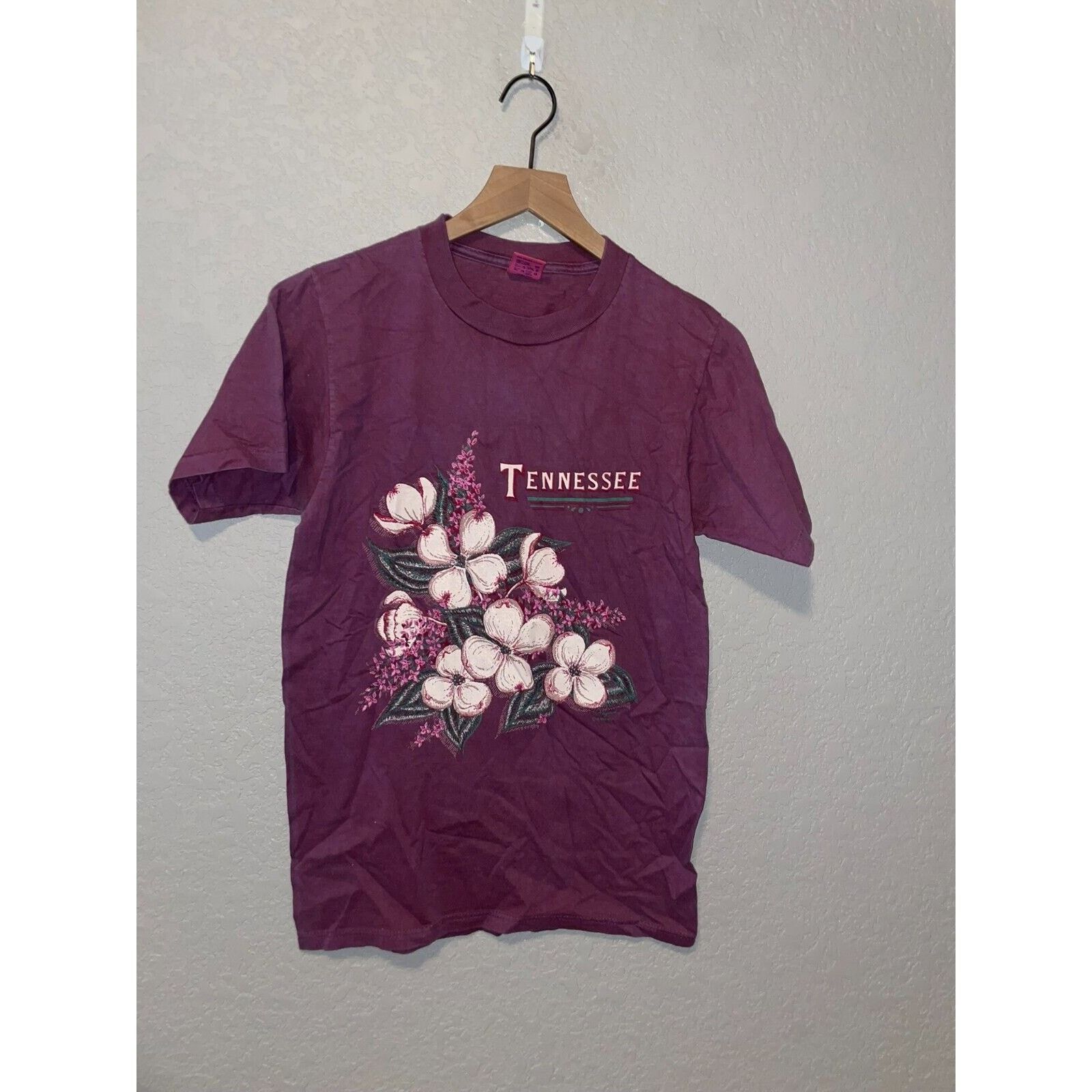 Jerzees Vintage Tennessee Shirt Wildflower Flower Tee VTG 90s Small Size US S / EU 44-46 / 1 - 1 Thumbnail