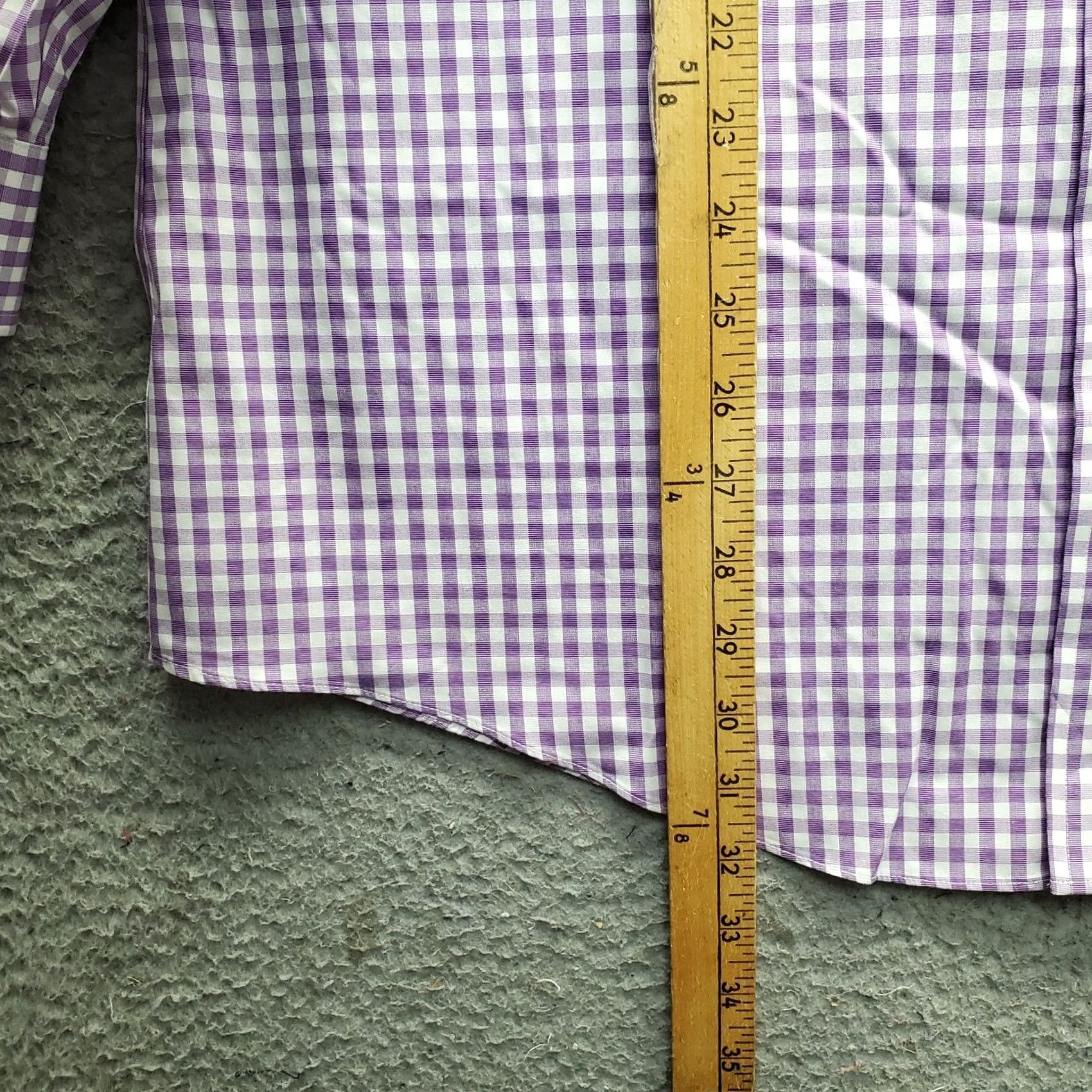 Brooks Brothers Brooks Brothers Dress Shirt Mens 16.5 Multicolor Gingham Check Non-Iron EUC Size 46R - 3 Thumbnail