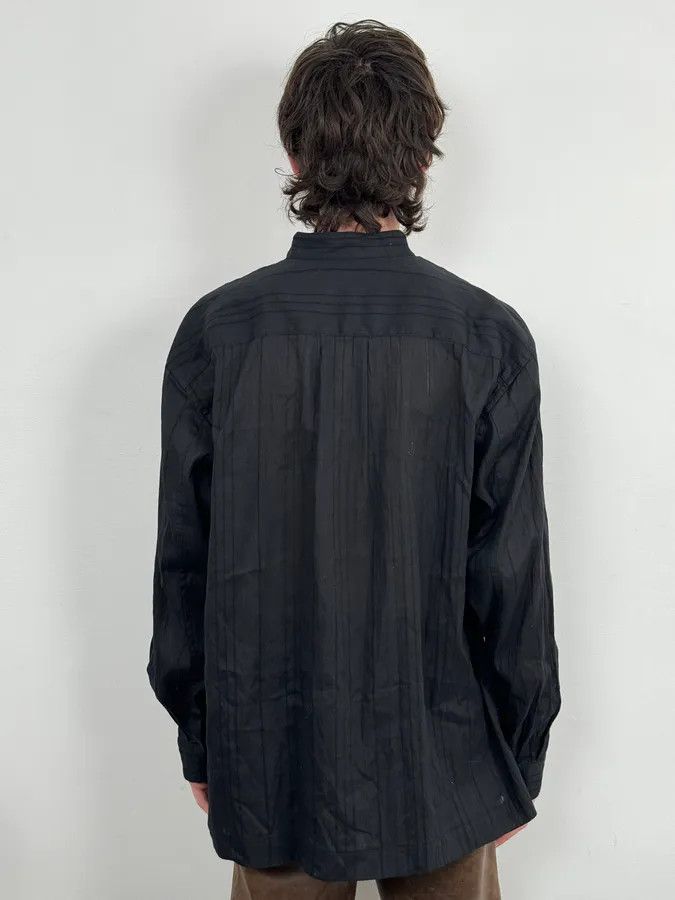 Issey Miyake Issey Miyake Black Lined Light Mao Shirt Size US L / EU 52-54 / 3 - 3 Thumbnail