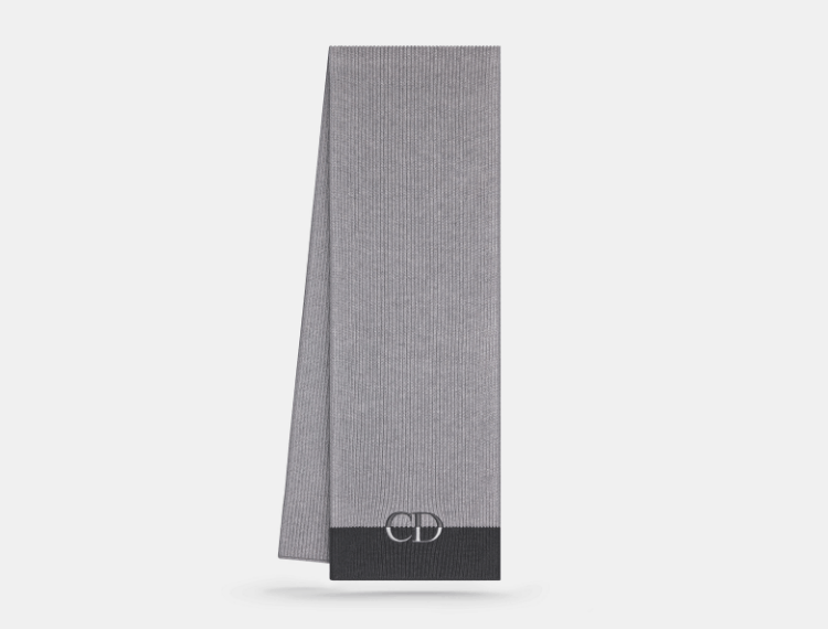 Dior o1w1db11025 513ME0 Size : OS / CD Icon Scarf in Gray Size ONE SIZE - 2 Thumbnail
