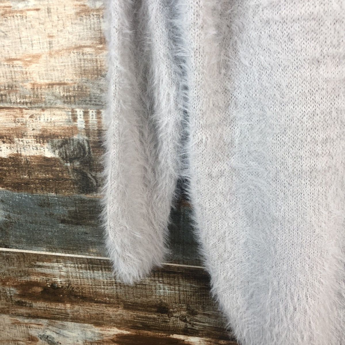 Japanese Brand DL Persodea Gray Turtle Neck Mohair Knitwear #C332 Size L / US 10 / IT 46 - 7 Thumbnail