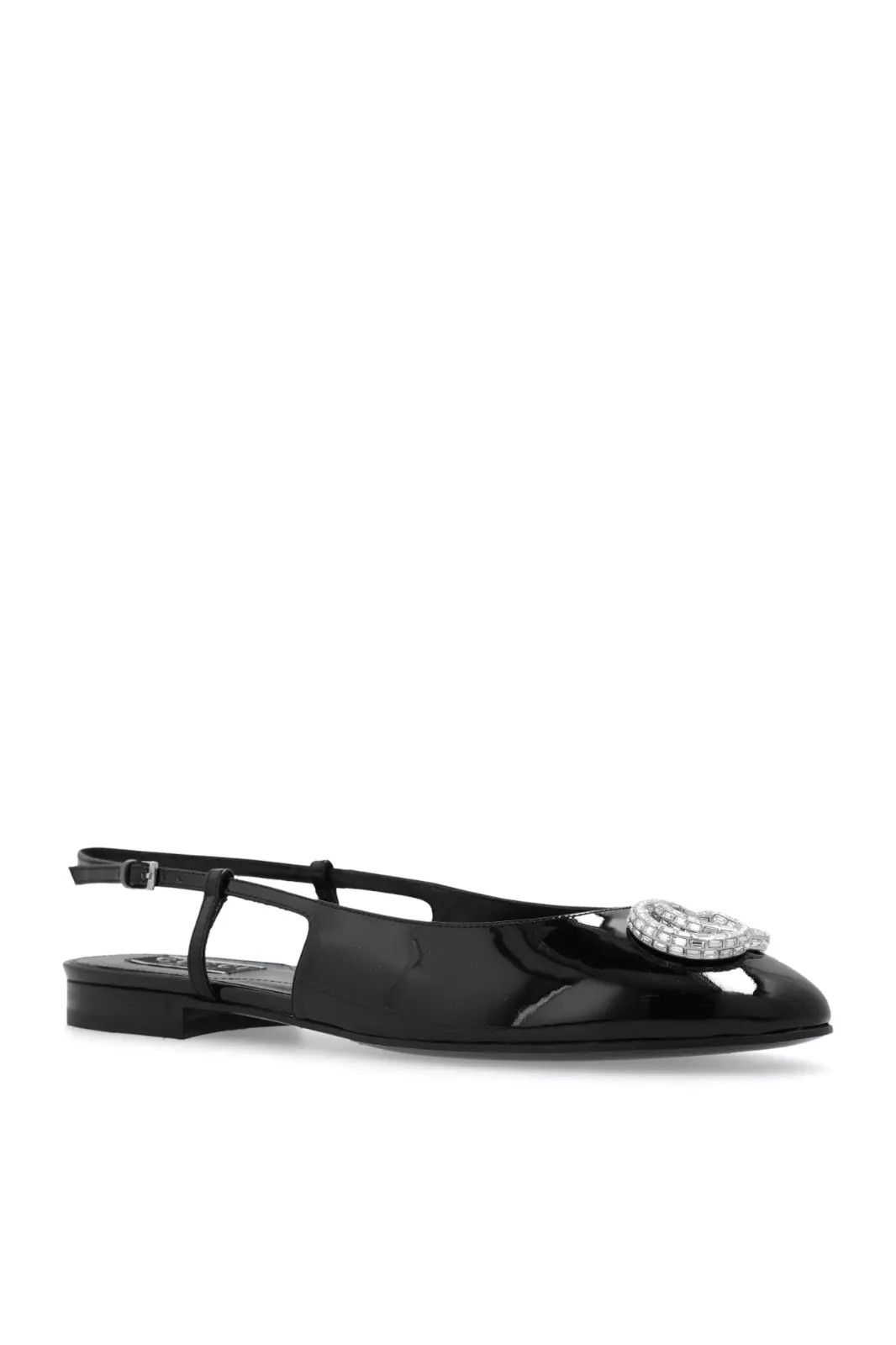 Gucci GUCCI Double G Black Leather Ballet Flats New & Authentic Size US 6.5 / IT 36.5 - 1 Thumbnail