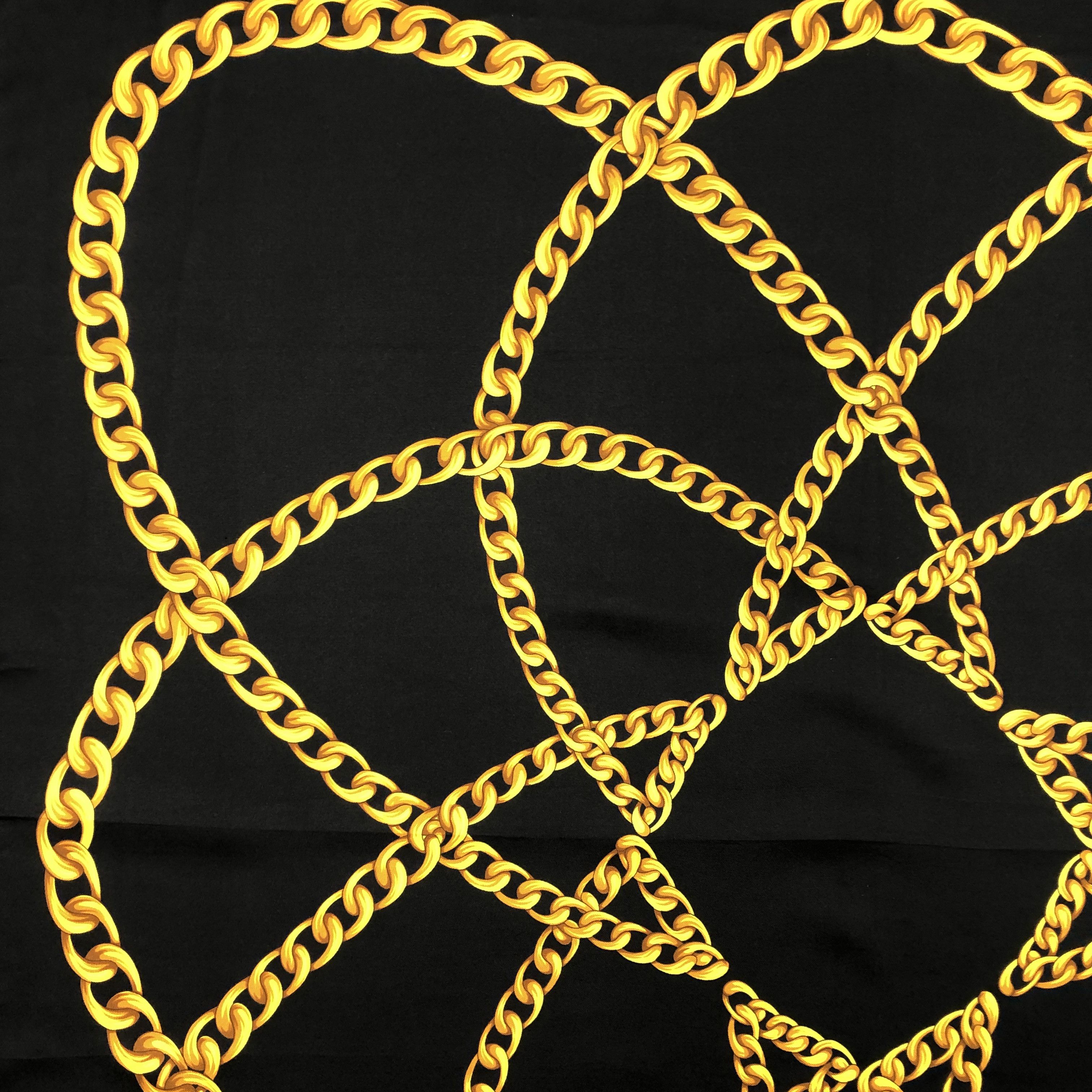 Other × Vintage Vintage Bracelet Motif SILK Scarf Twill Stole Wraps Scarves Size ONE SIZE - 7 Thumbnail