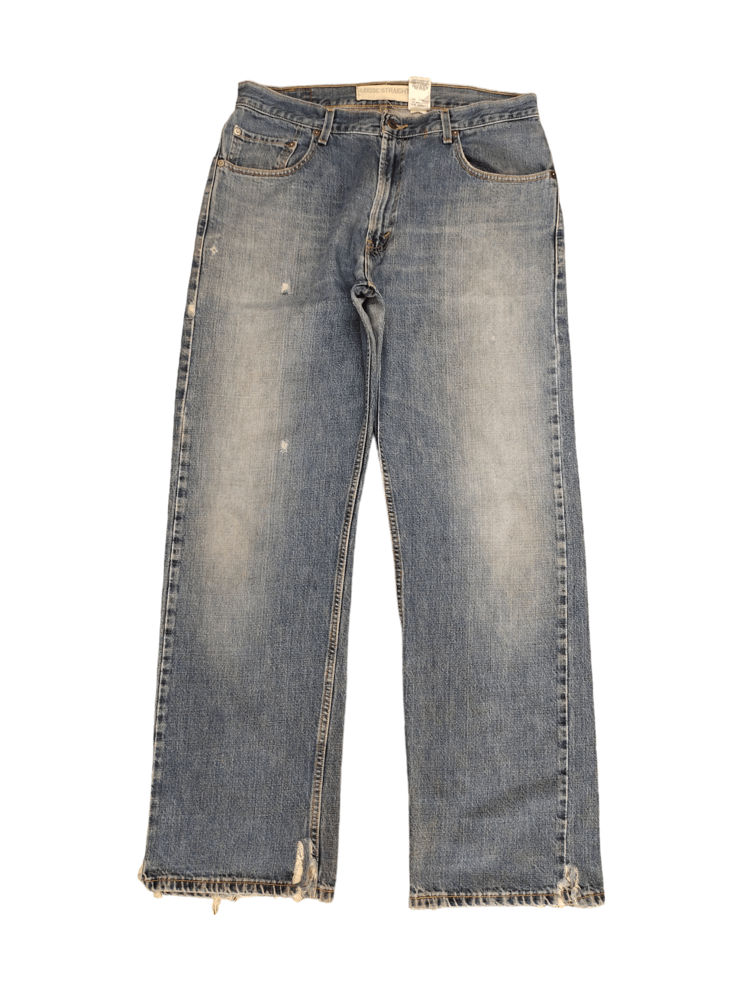 Levi's Vintage Clothing Vintage Y2k Levis Lot 569 Loose Straight Distress Jeans Size US 34 / EU 50 - 1 Thumbnail