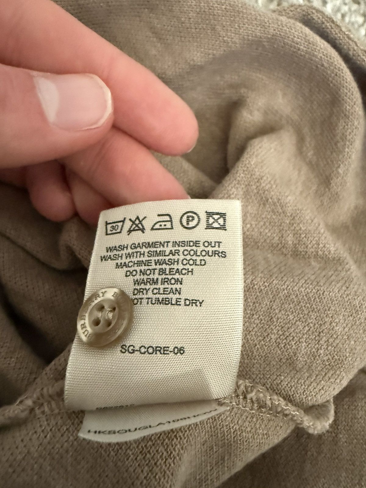 Burberry Burberry tan/beige polo shirt Size US L / EU 52-54 / 3 - 6 Thumbnail